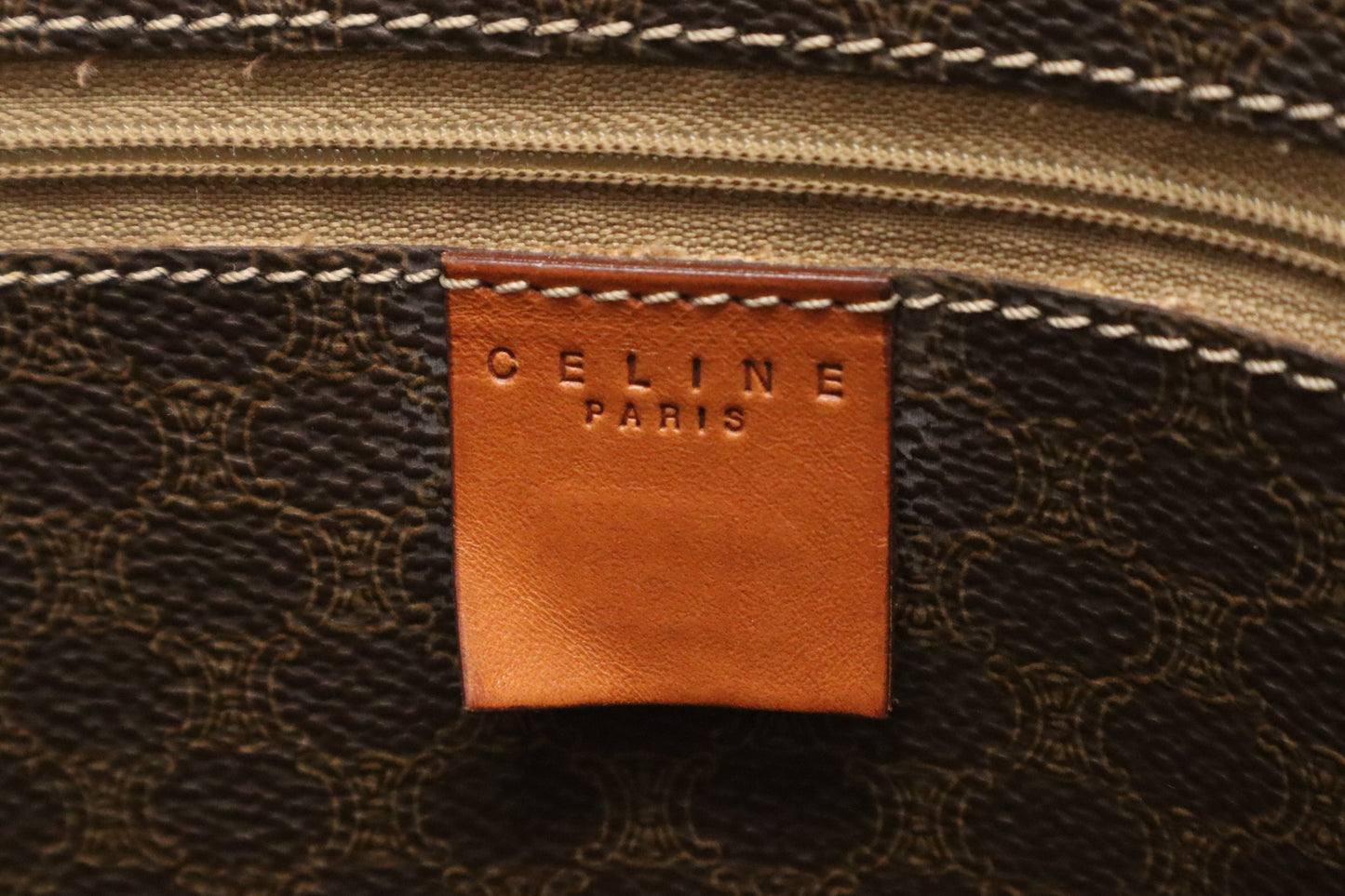 Celine Tote Bag in Brown Macadam Canvas