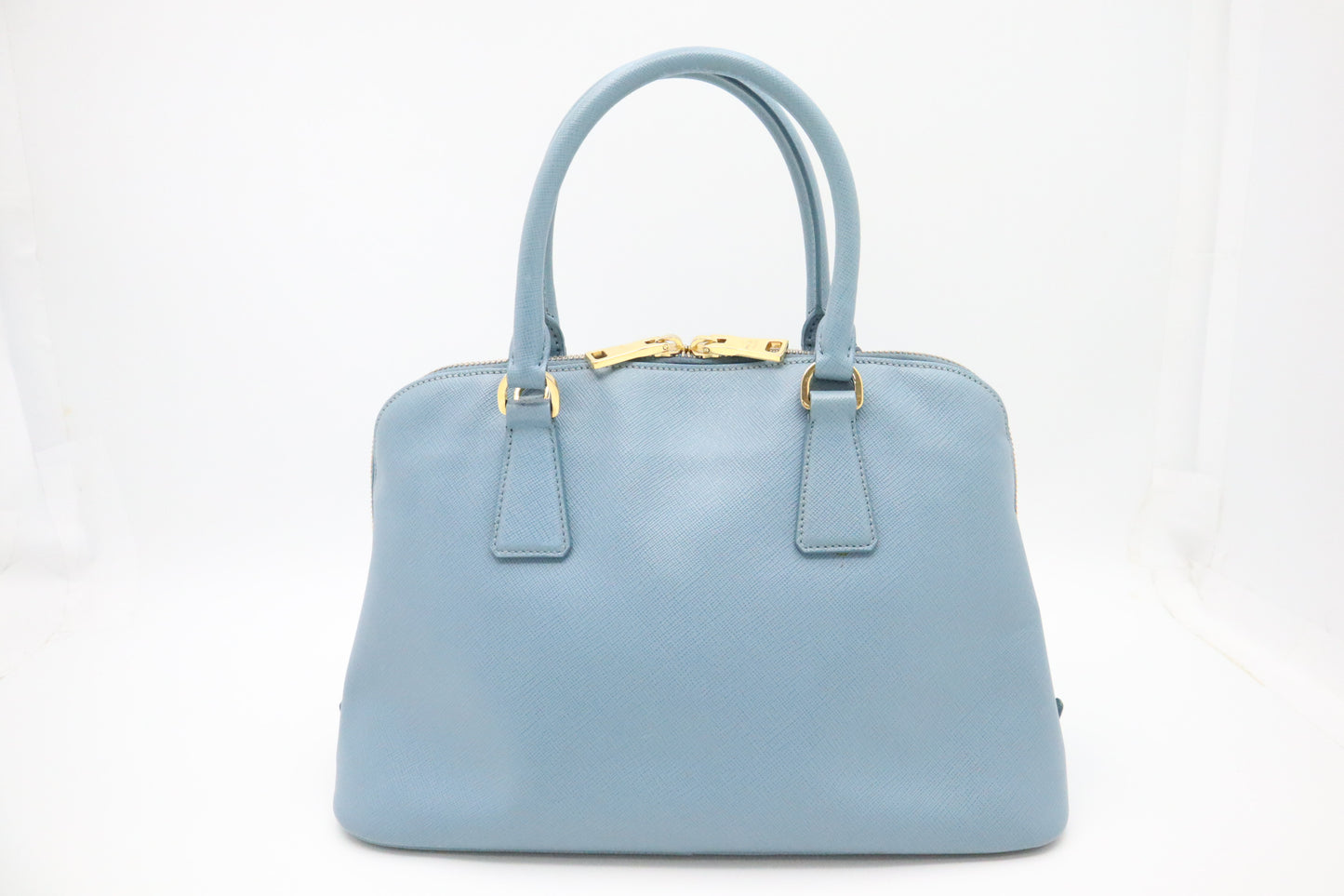 Prada Lux Promenade in Light Blue Saffiano Leather