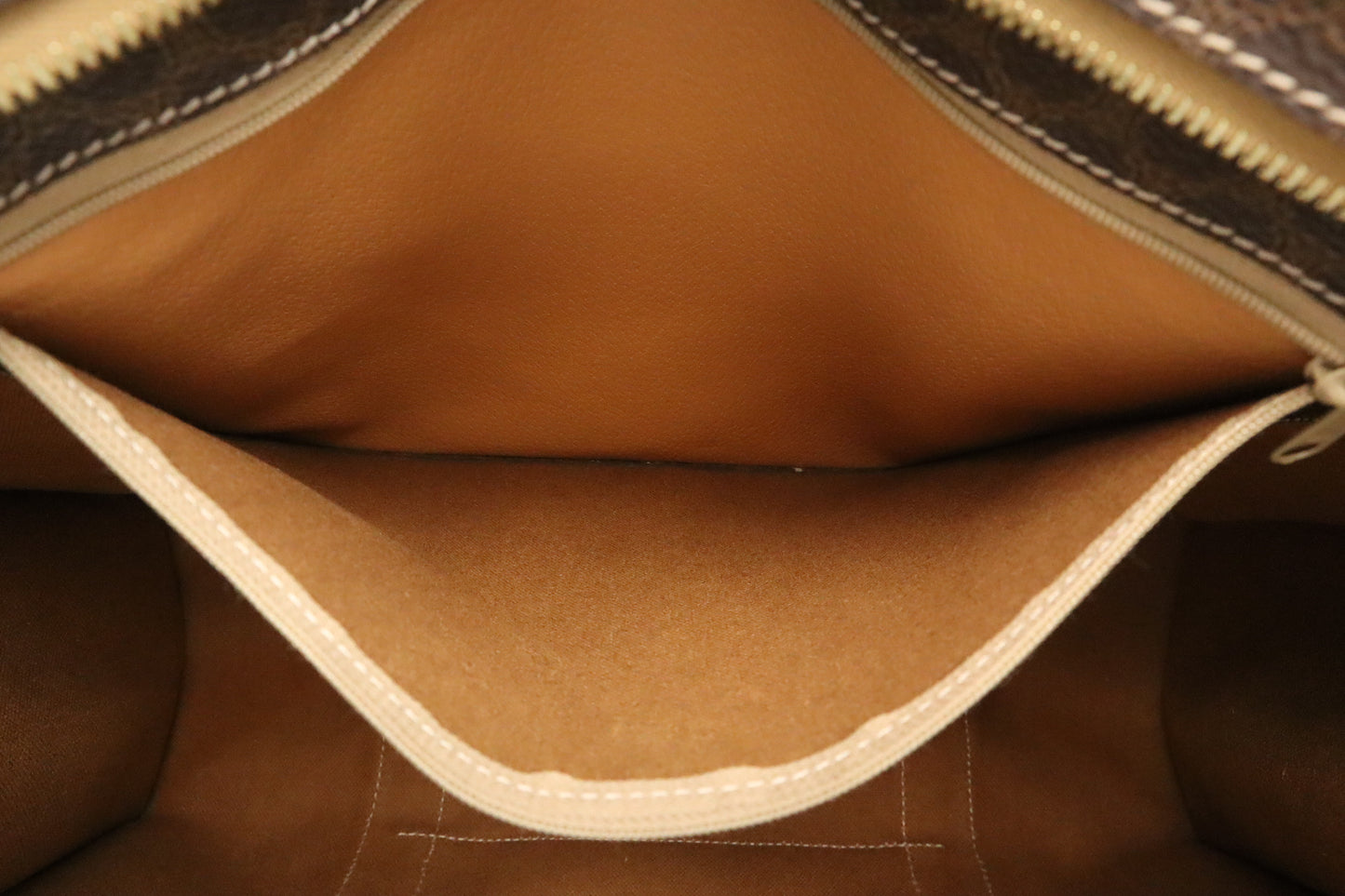 Celine Tote Bag in Brown Macadam Canvas