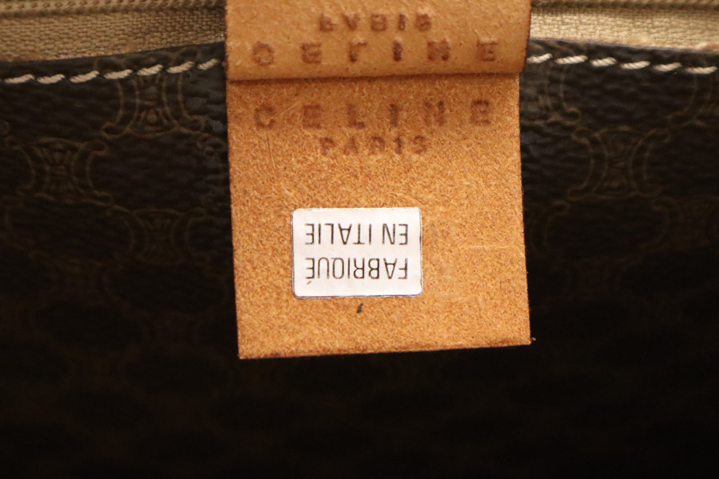 Celine Tote Bag in Brown Macadam Canvas