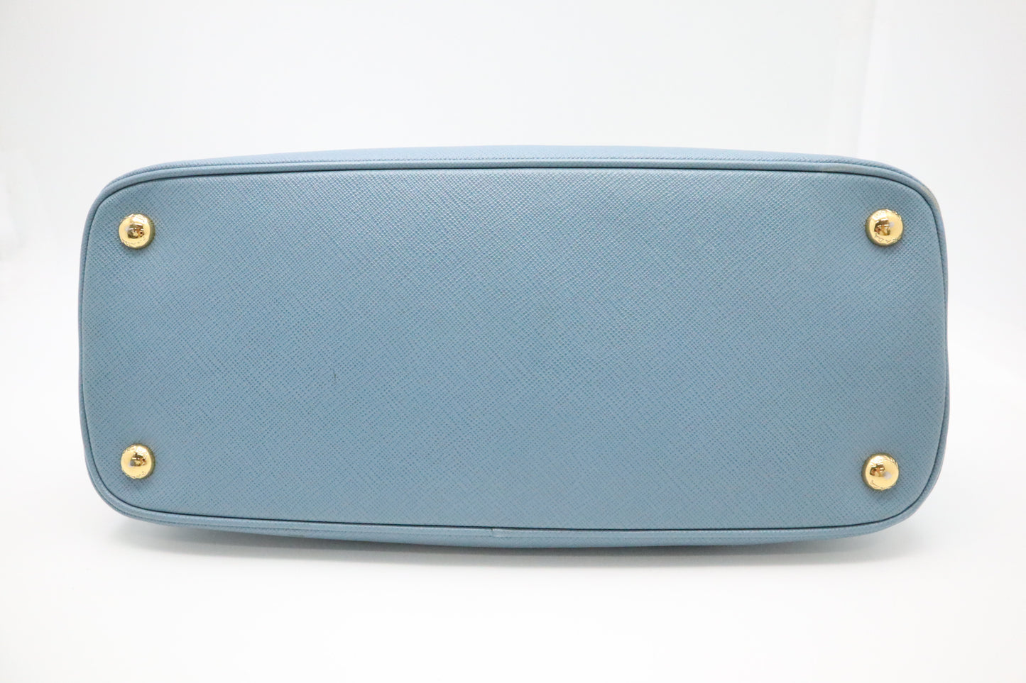 Prada Lux Promenade in Light Blue Saffiano Leather