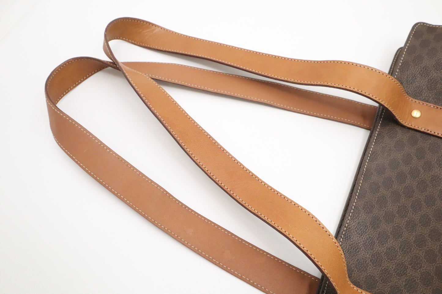 Celine Tote Bag in Brown Macadam Canvas