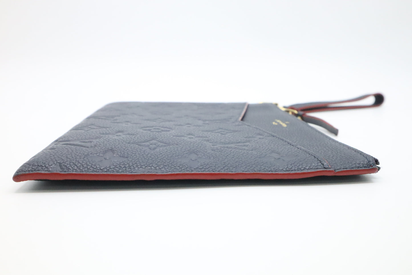 Louis Vuitton Pochette Melanie MM in Marine Rouge Empreinte Leather