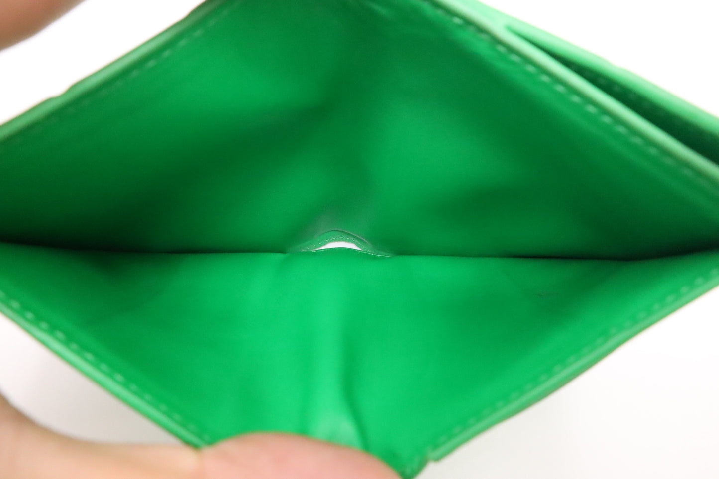 Bottega Veneta Wallet in Green Intrecciato Leather