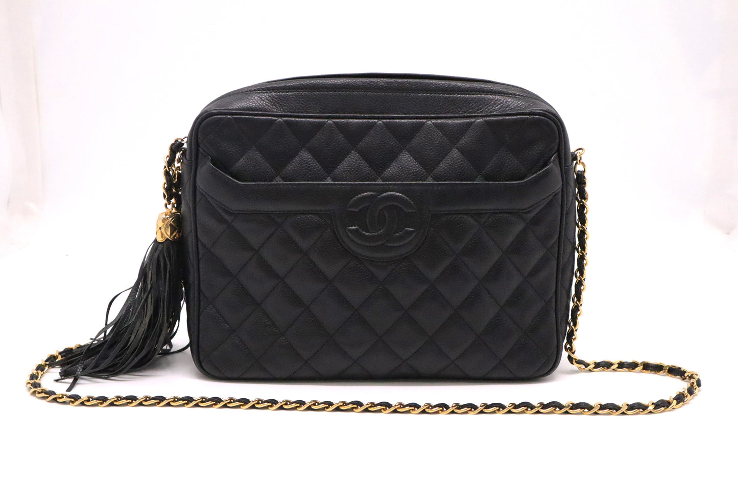 Chanel Camera Bag in Black Caviar Leather