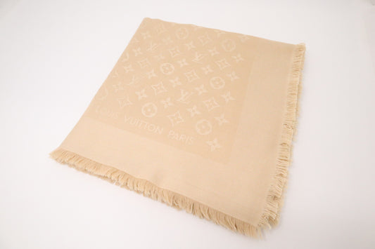 Louis Vuitton Scarf in Beige Monogram