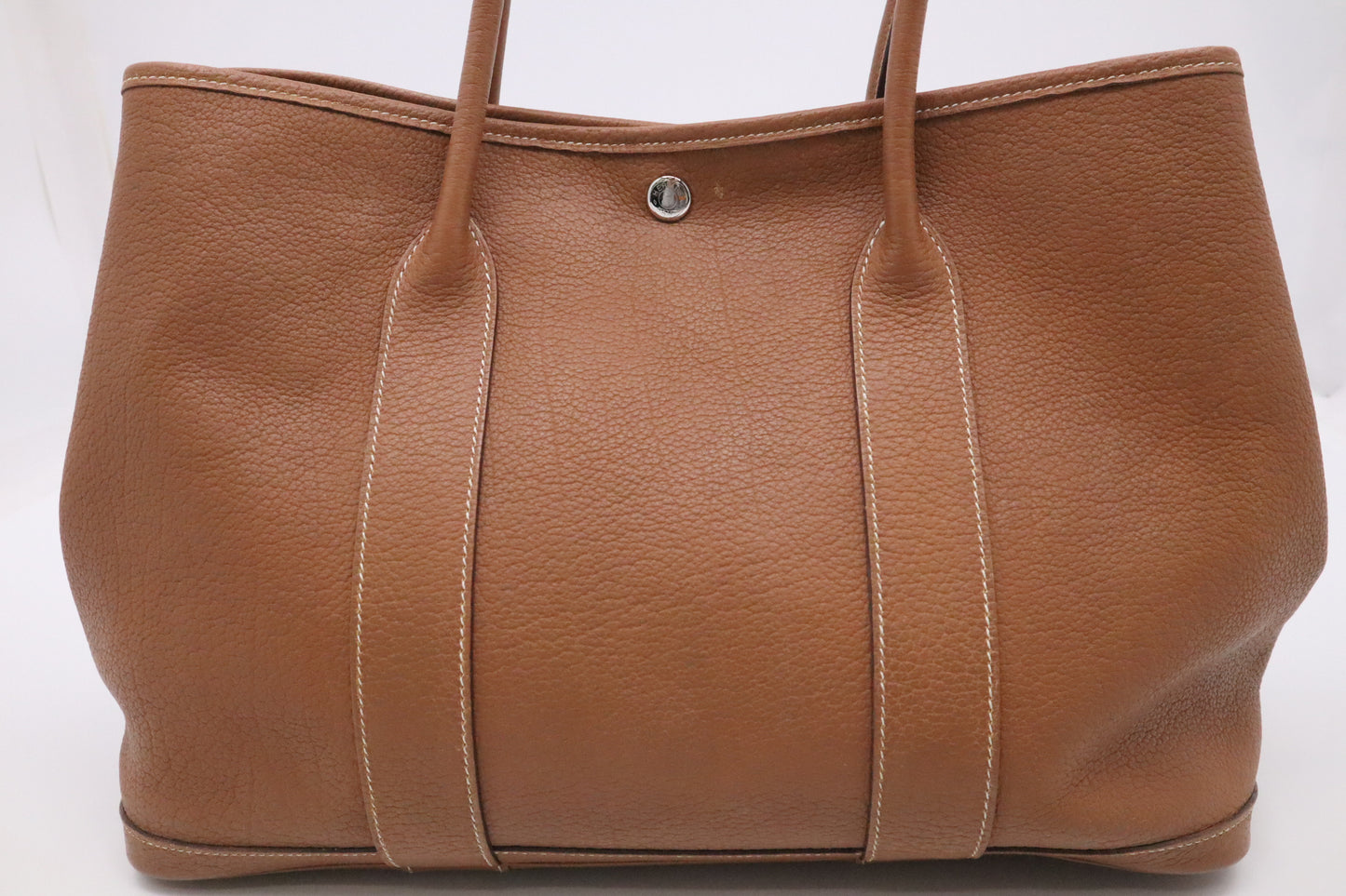 Hermes Garden Party 36 in Brown Leather