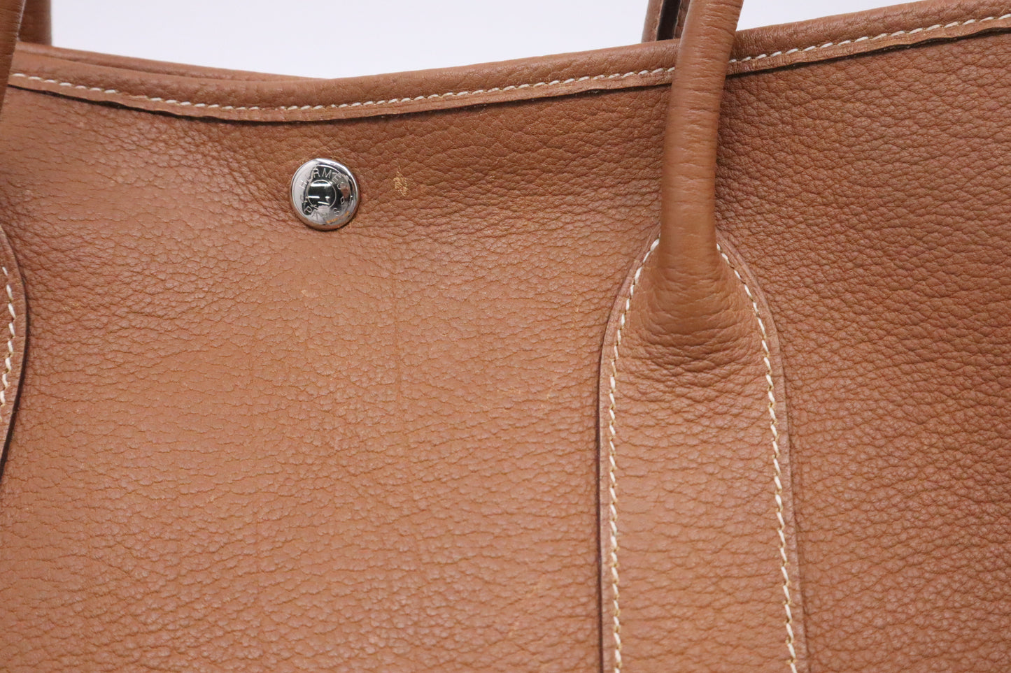 Hermes Garden Party 36 in Brown Leather