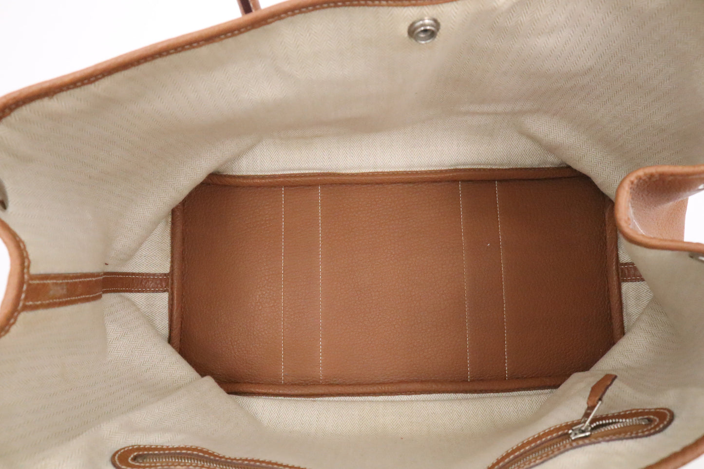 Hermes Garden Party 36 in Brown Leather