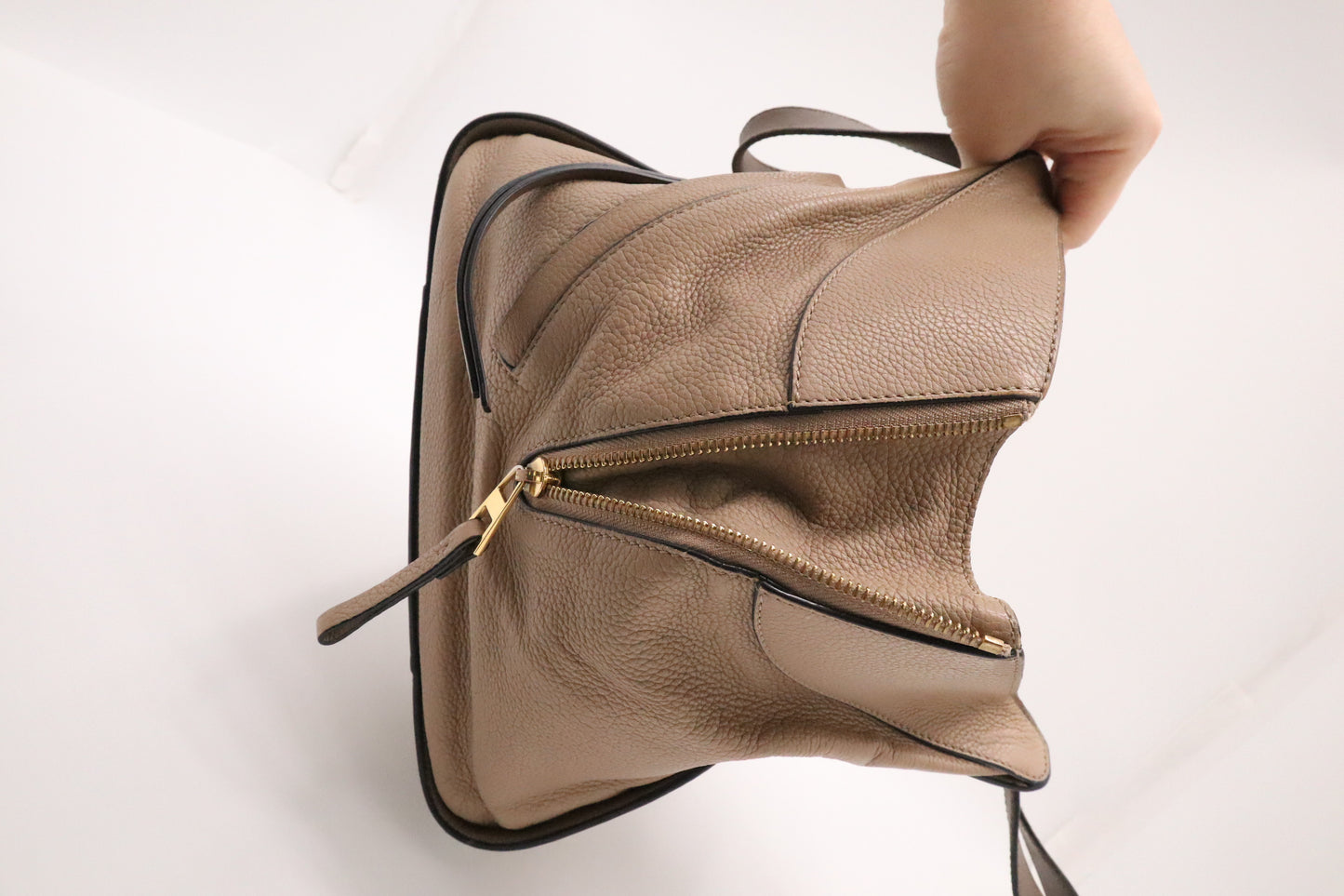 LOEWE Small Hammock Bag in Sand Leather