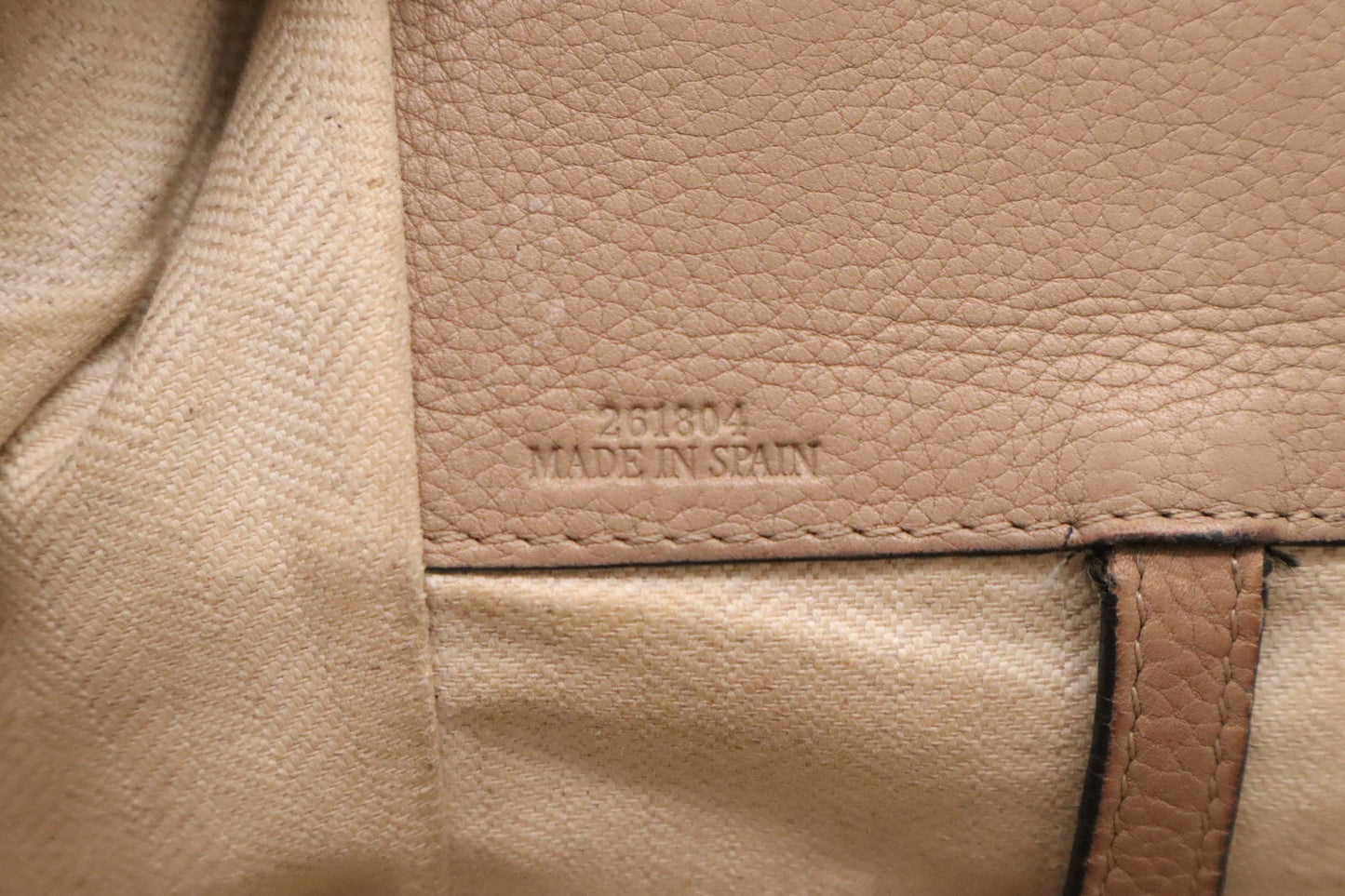 LOEWE Small Hammock Bag in Sand Leather