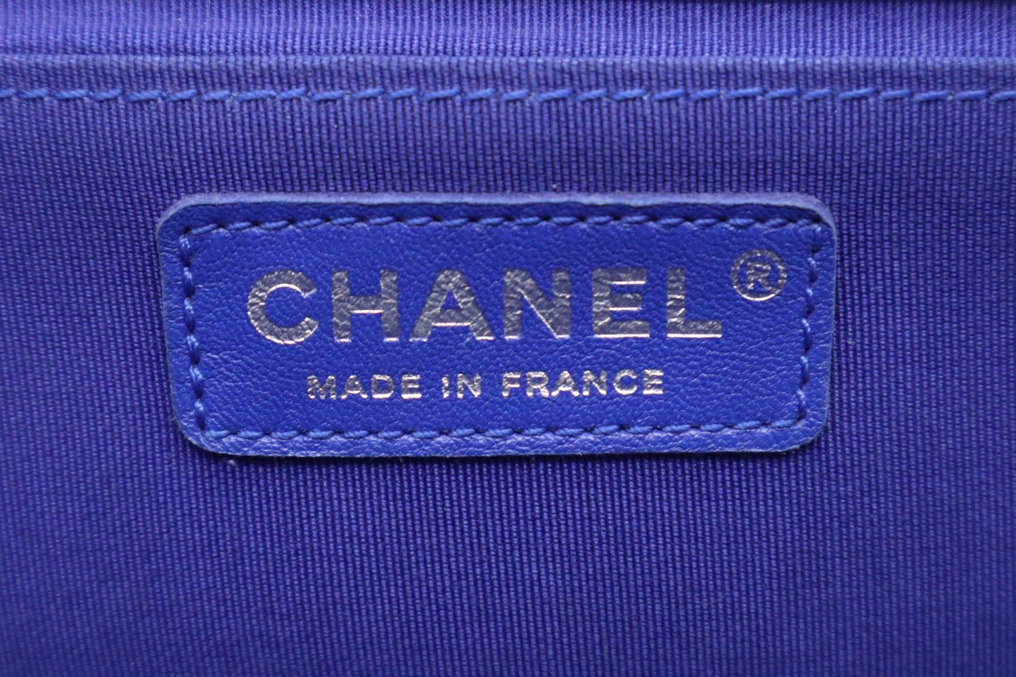 Chanel Old Medium Boy in Cobalt Blue Leather