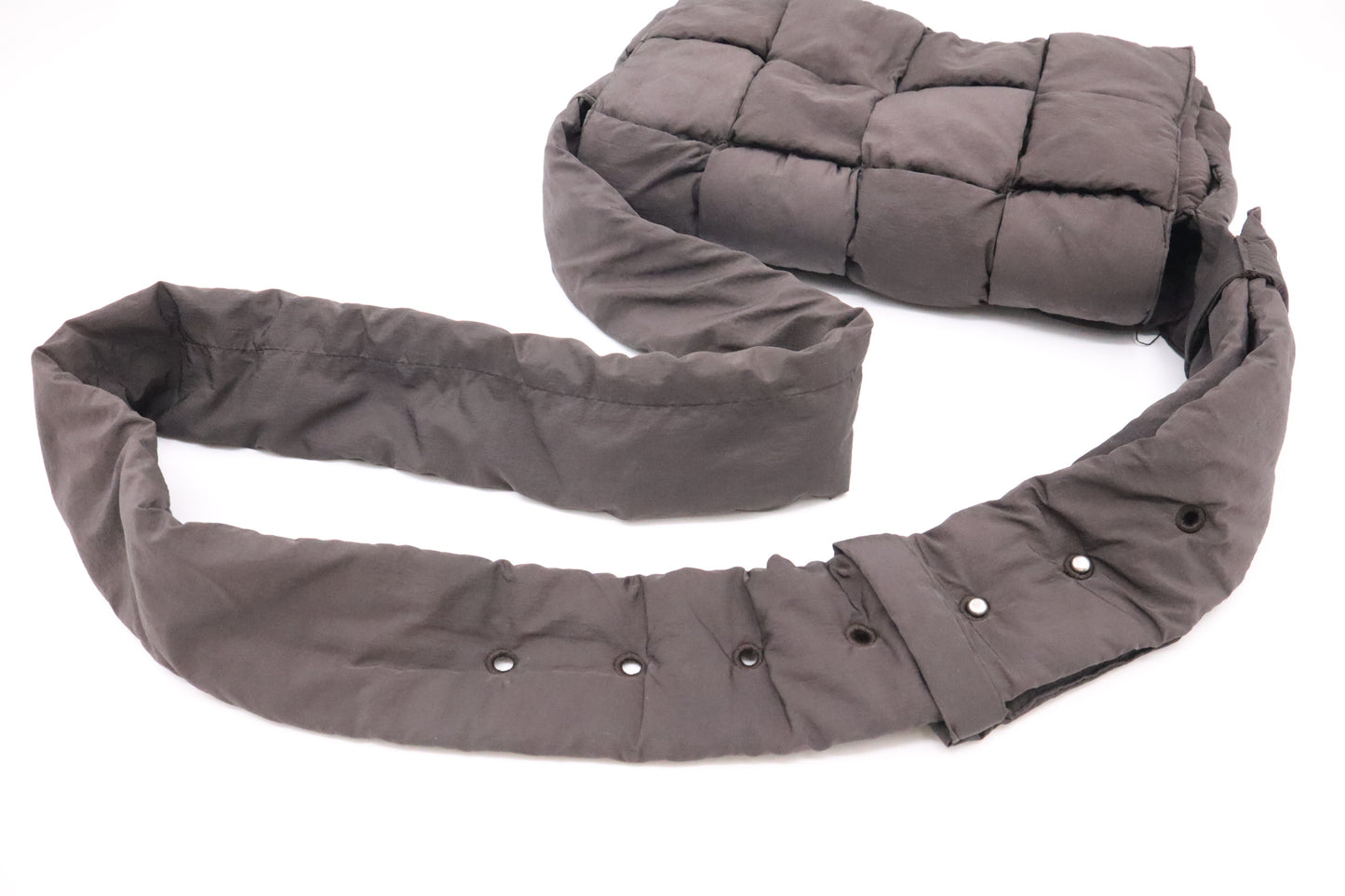 Bottega Veneta Padded Tech Cassette in Brown Nylon