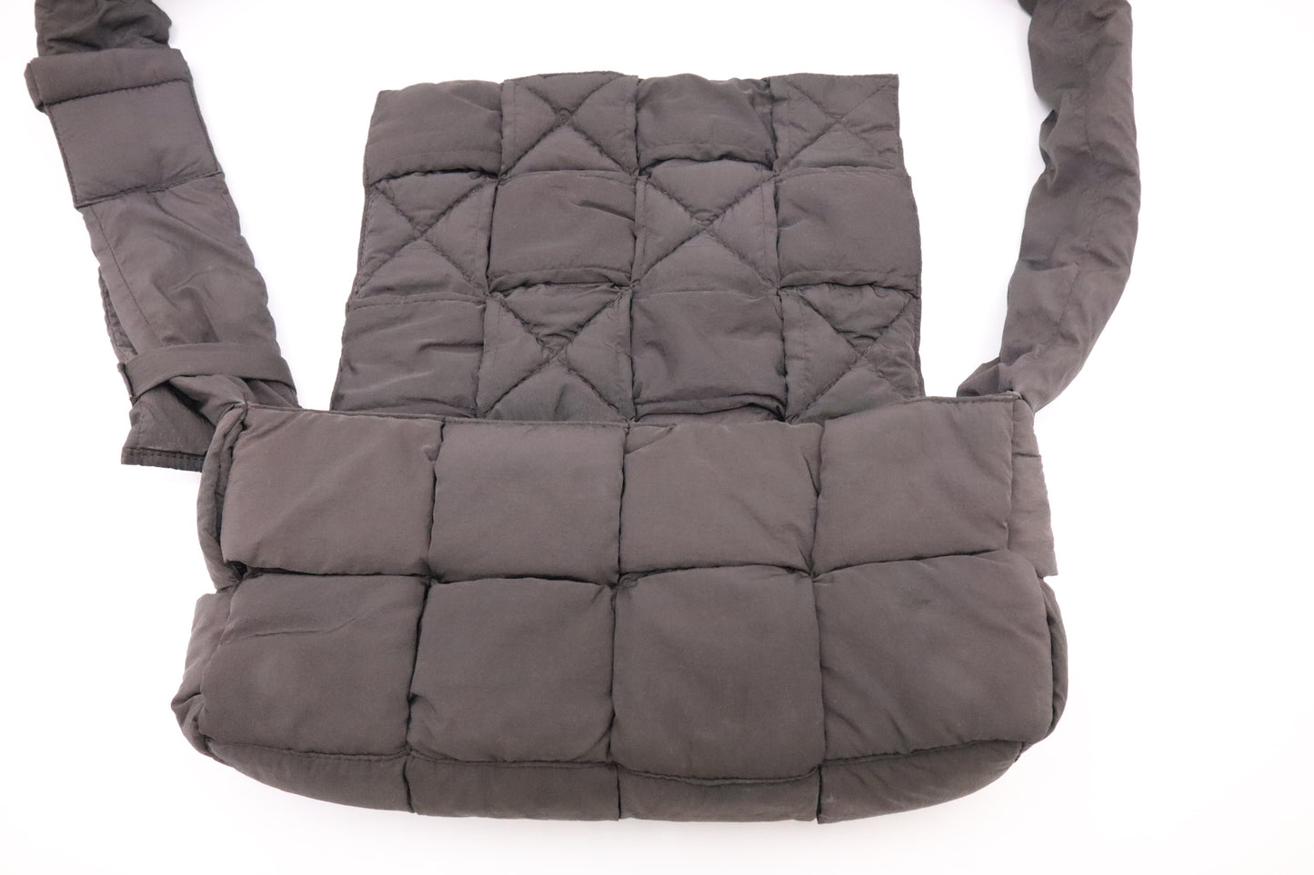 Bottega Veneta Padded Tech Cassette in Brown Nylon