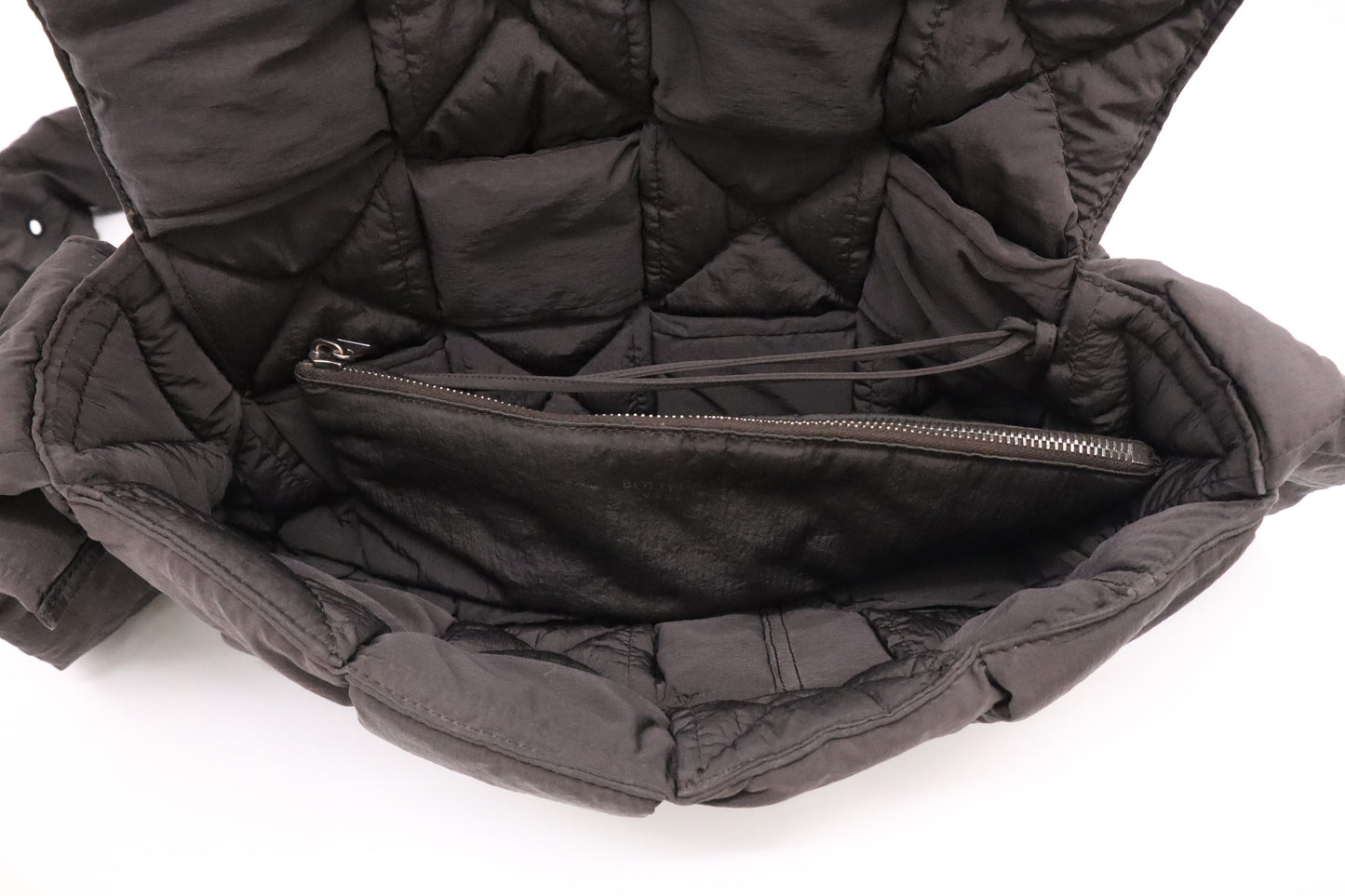 Bottega Veneta Padded Tech Cassette in Brown Nylon