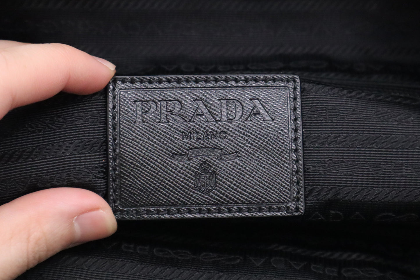 Prada Tote in Green Camouflage Nylon