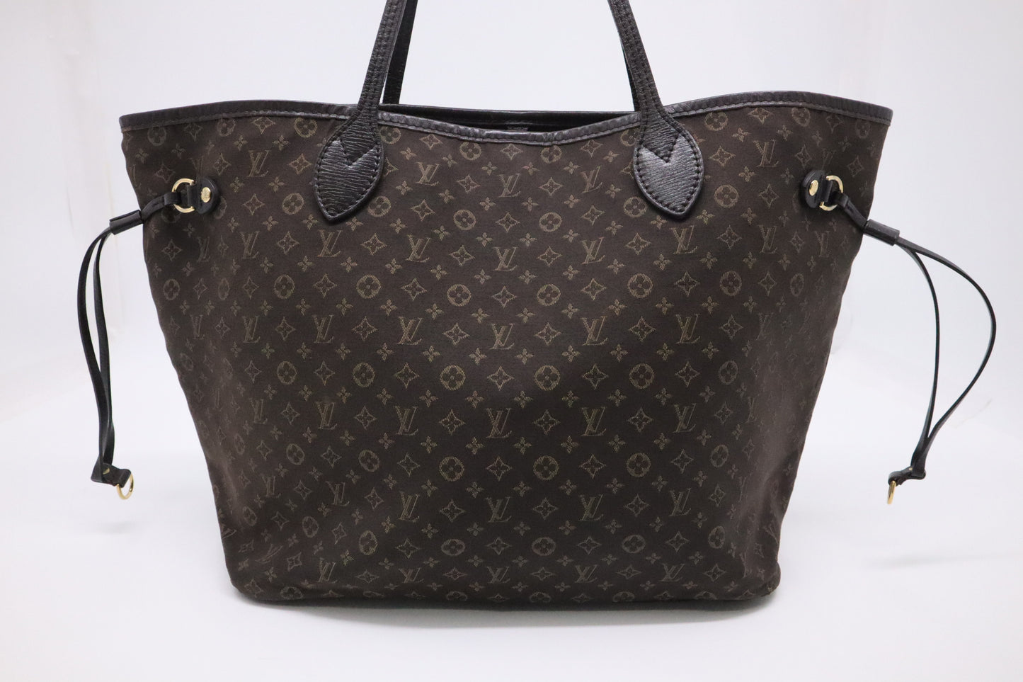 Louis Vuitton Mini Lin Idylle Neverfull MM Tote Bag in Ebene Monogram