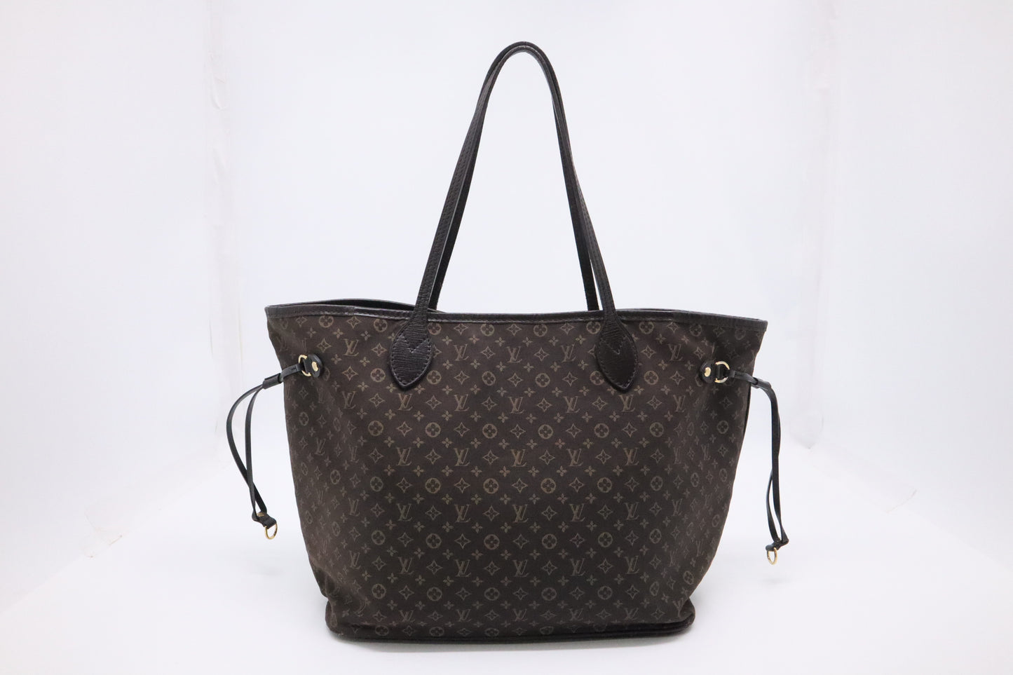 Louis Vuitton Mini Lin Idylle Neverfull MM Tote Bag in Ebene Monogram