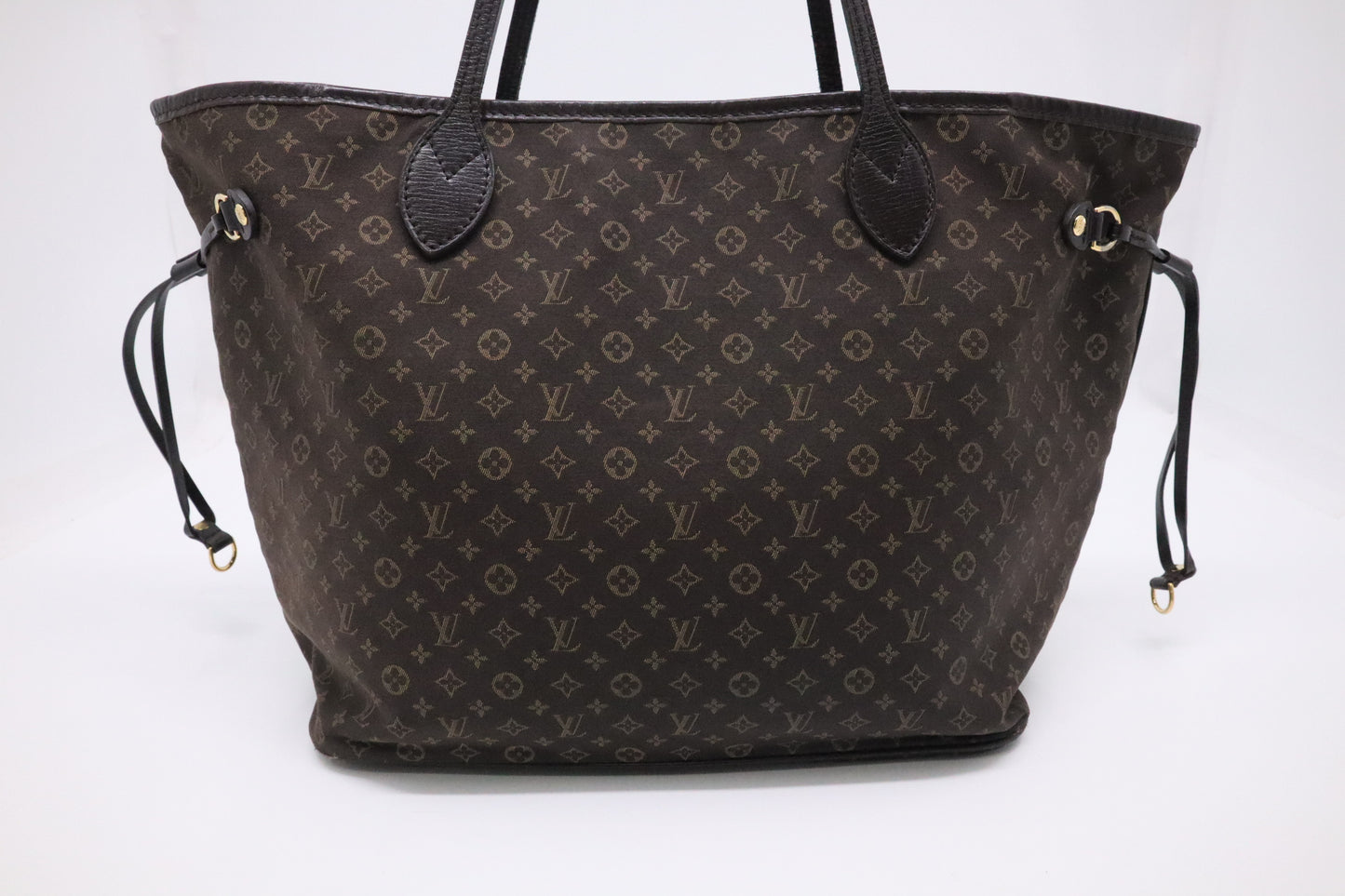 Louis Vuitton Mini Lin Idylle Neverfull MM Tote Bag in Ebene Monogram