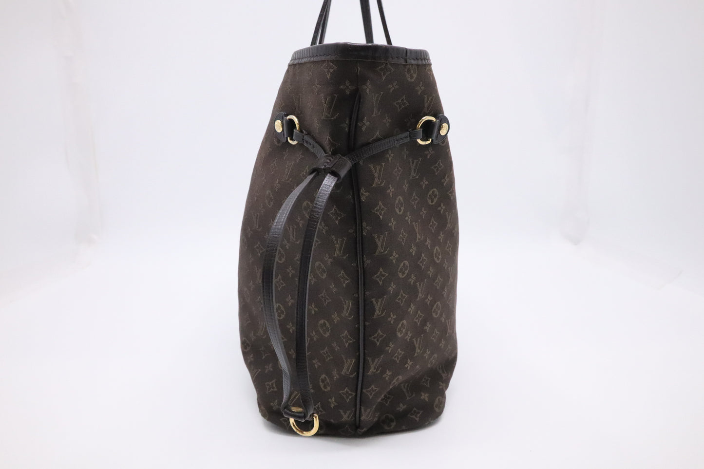 Louis Vuitton Mini Lin Idylle Neverfull MM Tote Bag in Ebene Monogram