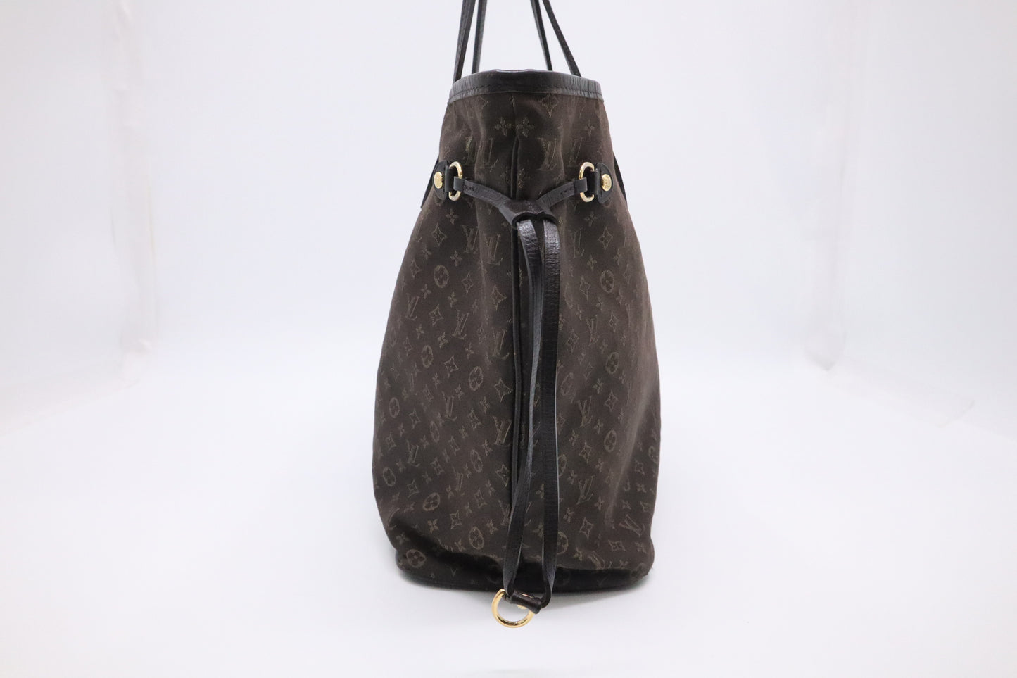 Louis Vuitton Mini Lin Idylle Neverfull MM Tote Bag in Ebene Monogram