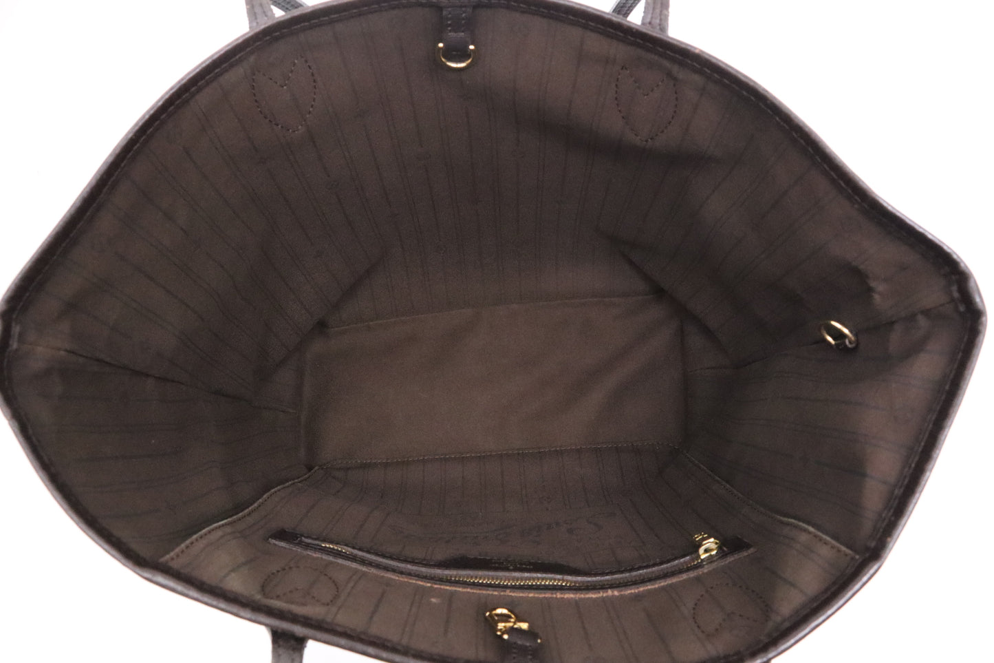 Louis Vuitton Mini Lin Idylle Neverfull MM Tote Bag in Ebene Monogram
