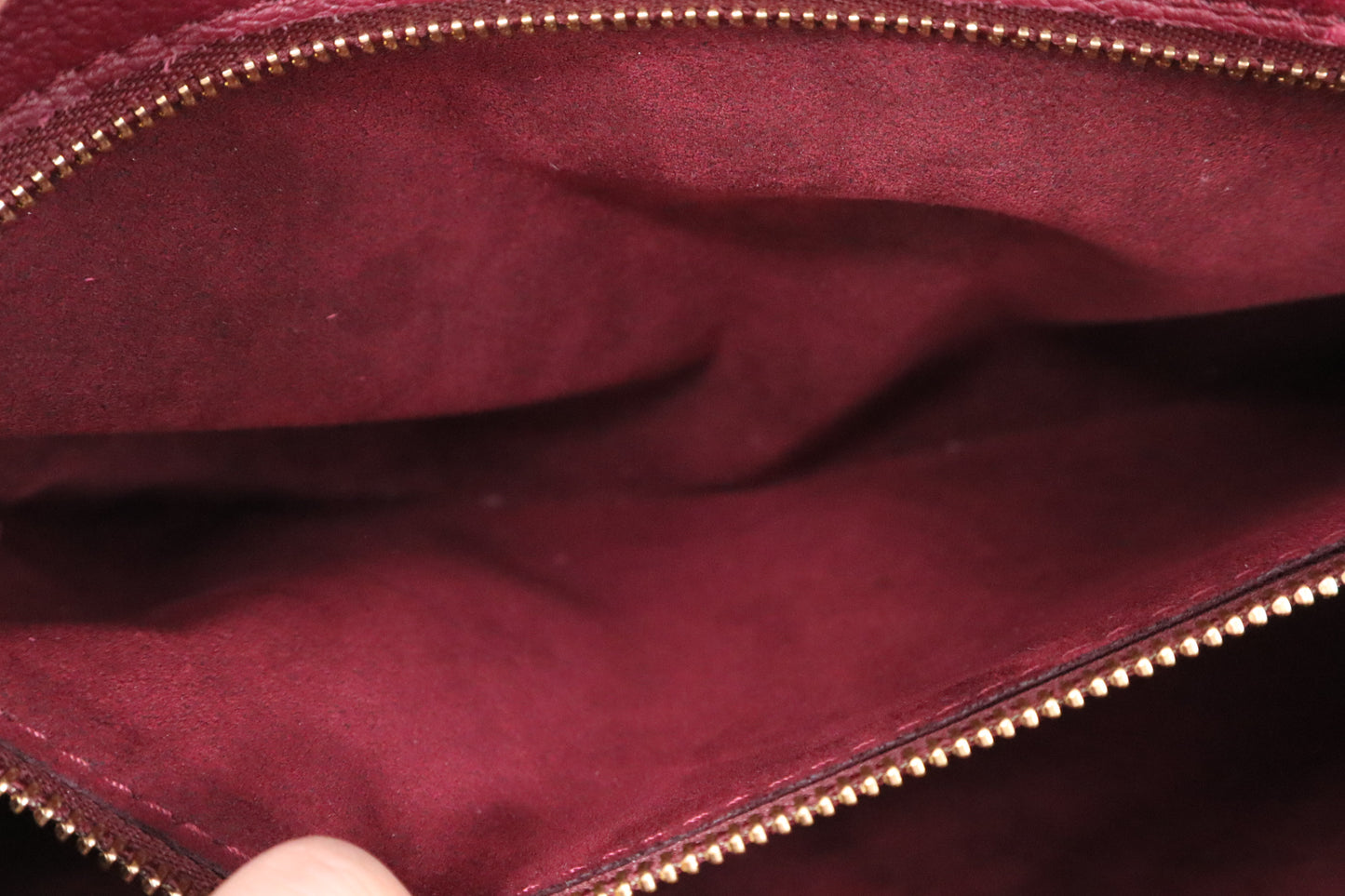 Louis Vuitton Florine Shoulder Bag in Burgundy Leather and Monogram Canvas