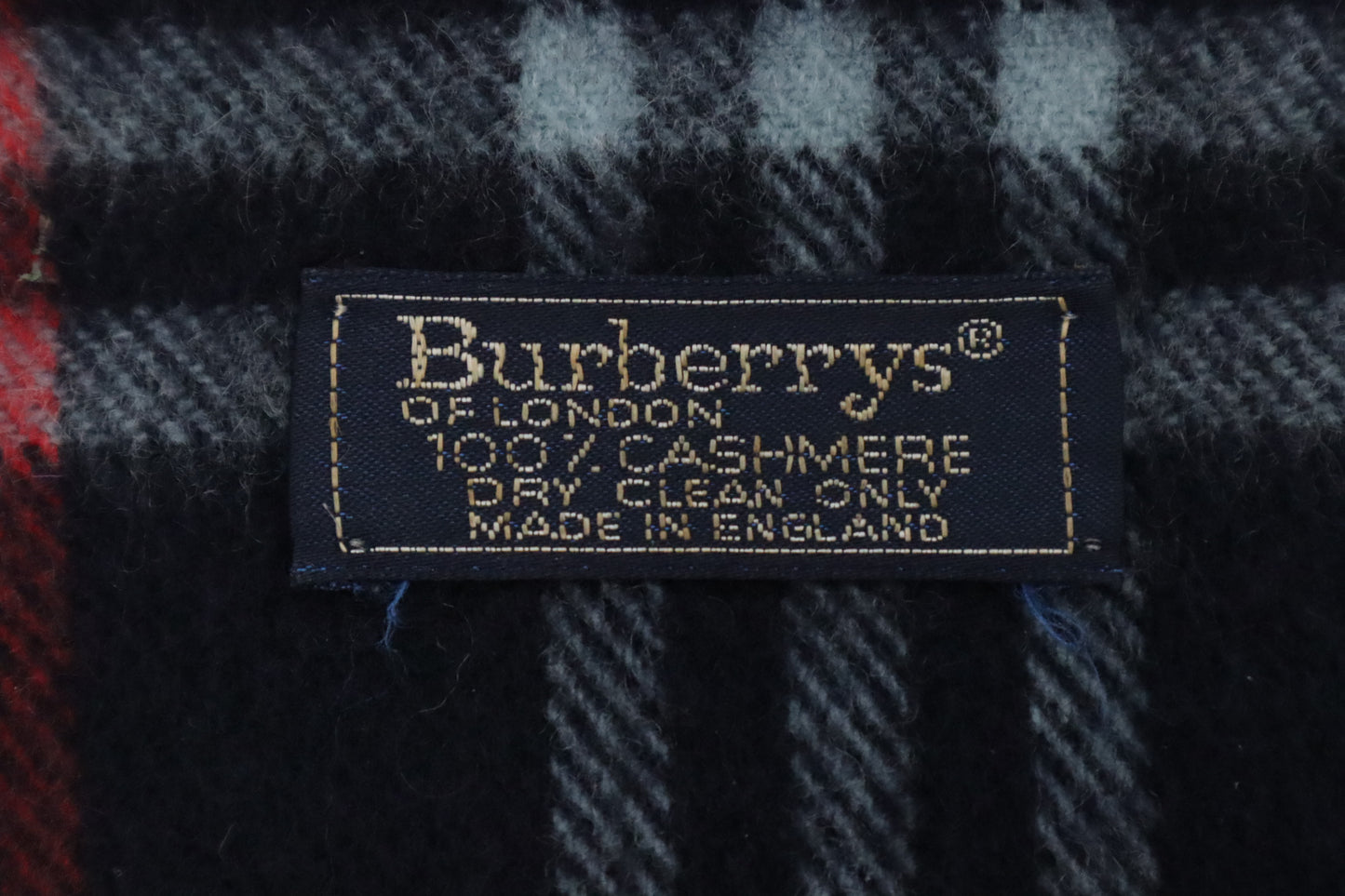 Burberry Scarf in Navy Cashmere