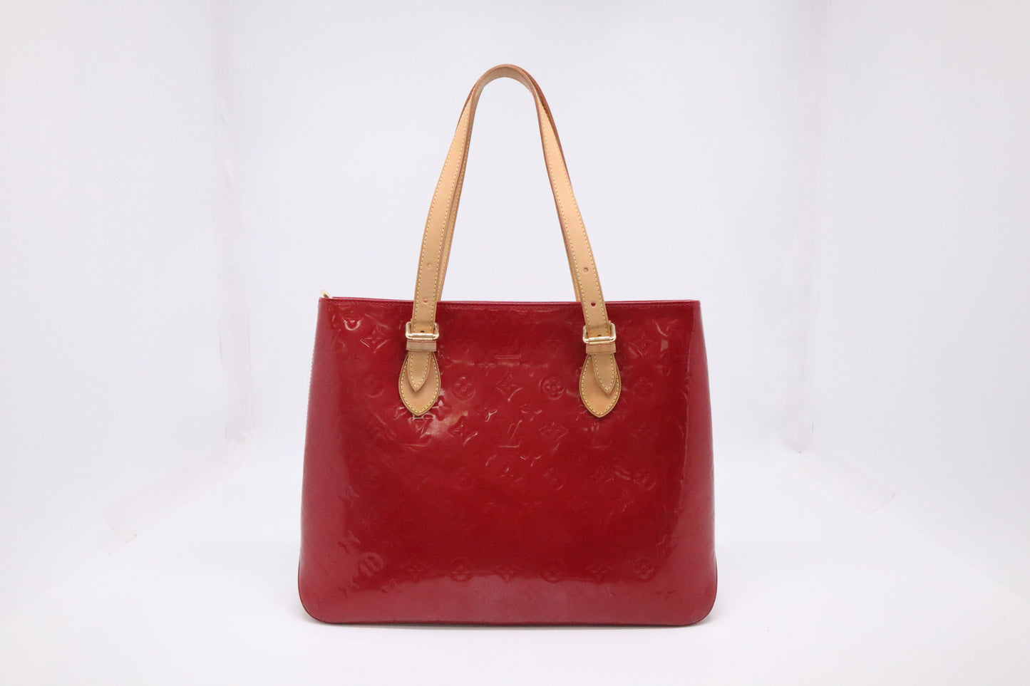 Louis Vuitton Brentwood Tote in Red Vernis Leather