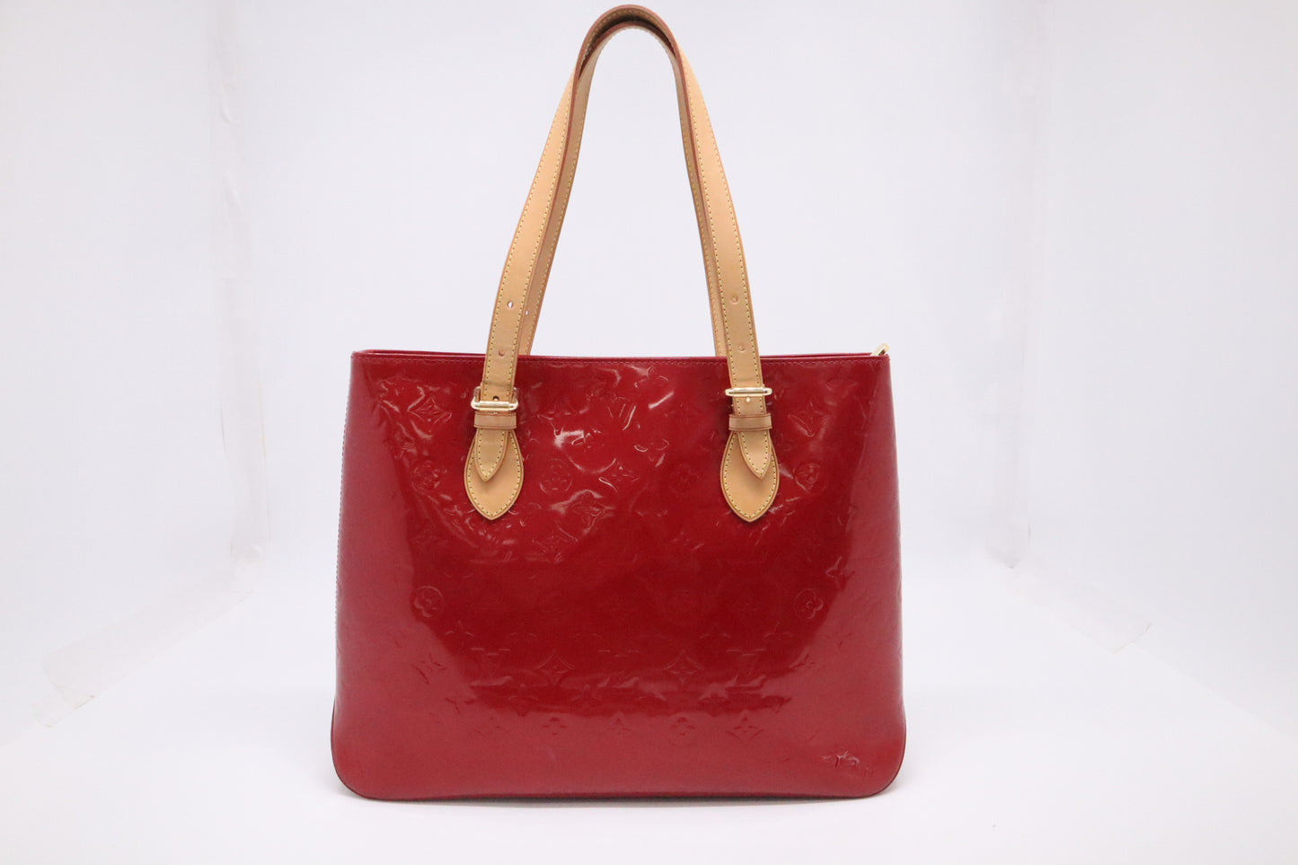 Louis Vuitton Brentwood Tote in Red Vernis Leather