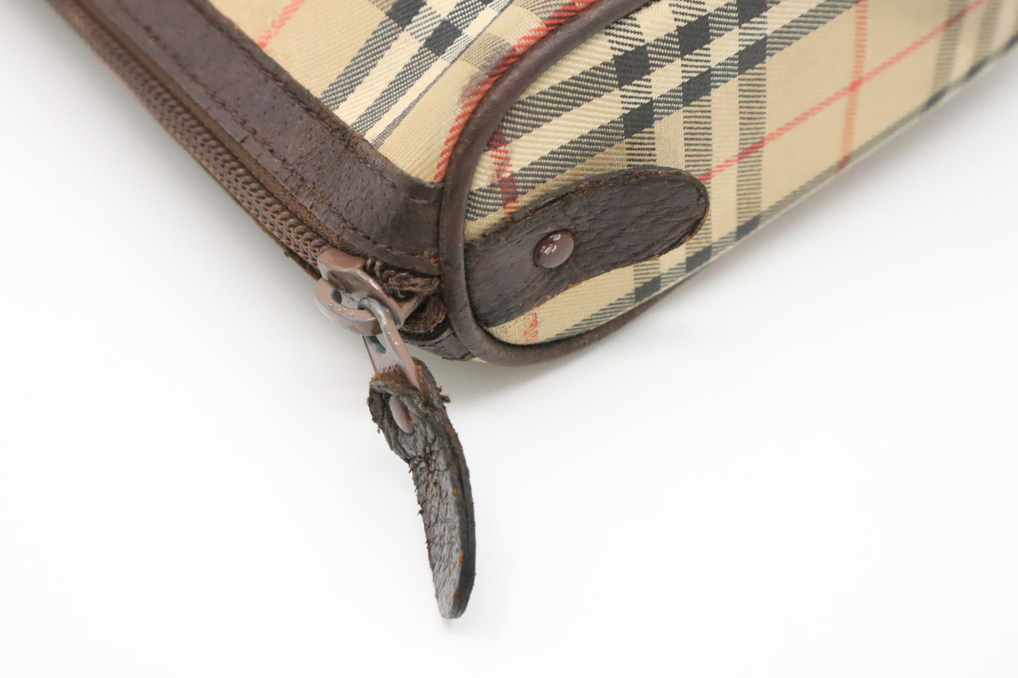 Burberry Clutch in Brown Canvas