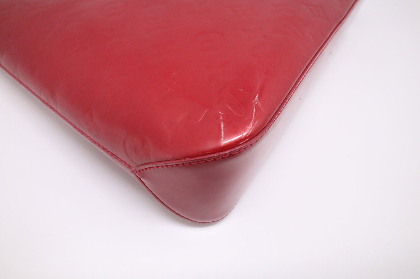 Louis Vuitton Brentwood Tote in Red Vernis Leather