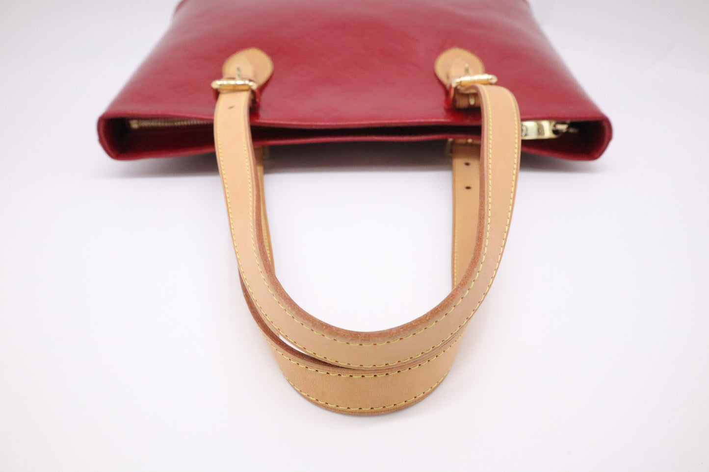 Louis Vuitton Brentwood Tote in Red Vernis Leather