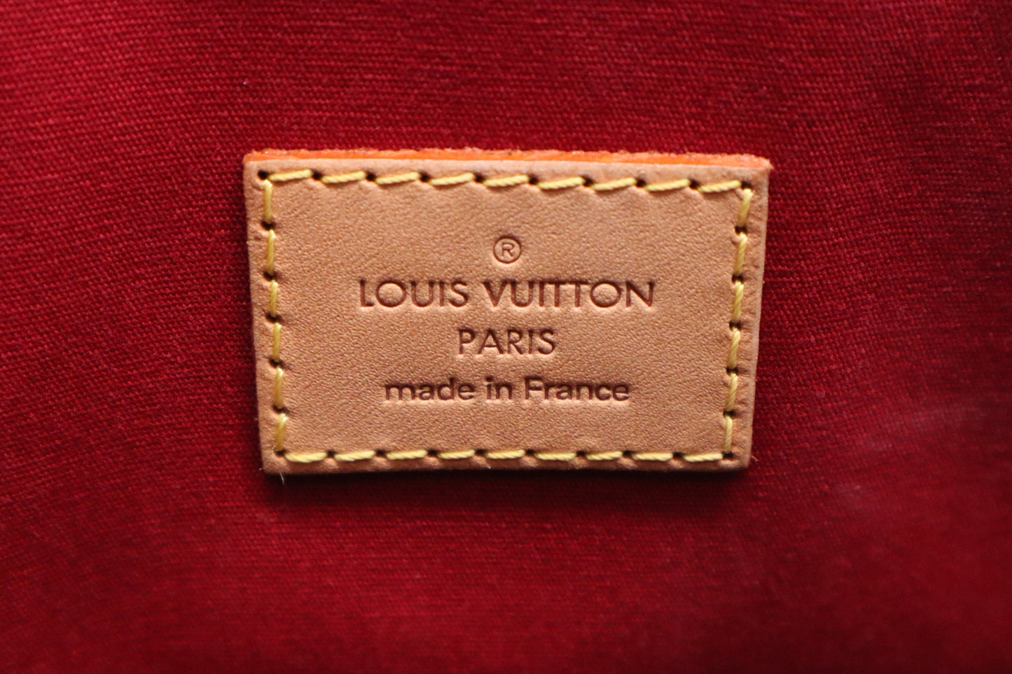 Louis Vuitton Brentwood Tote in Red Vernis Leather