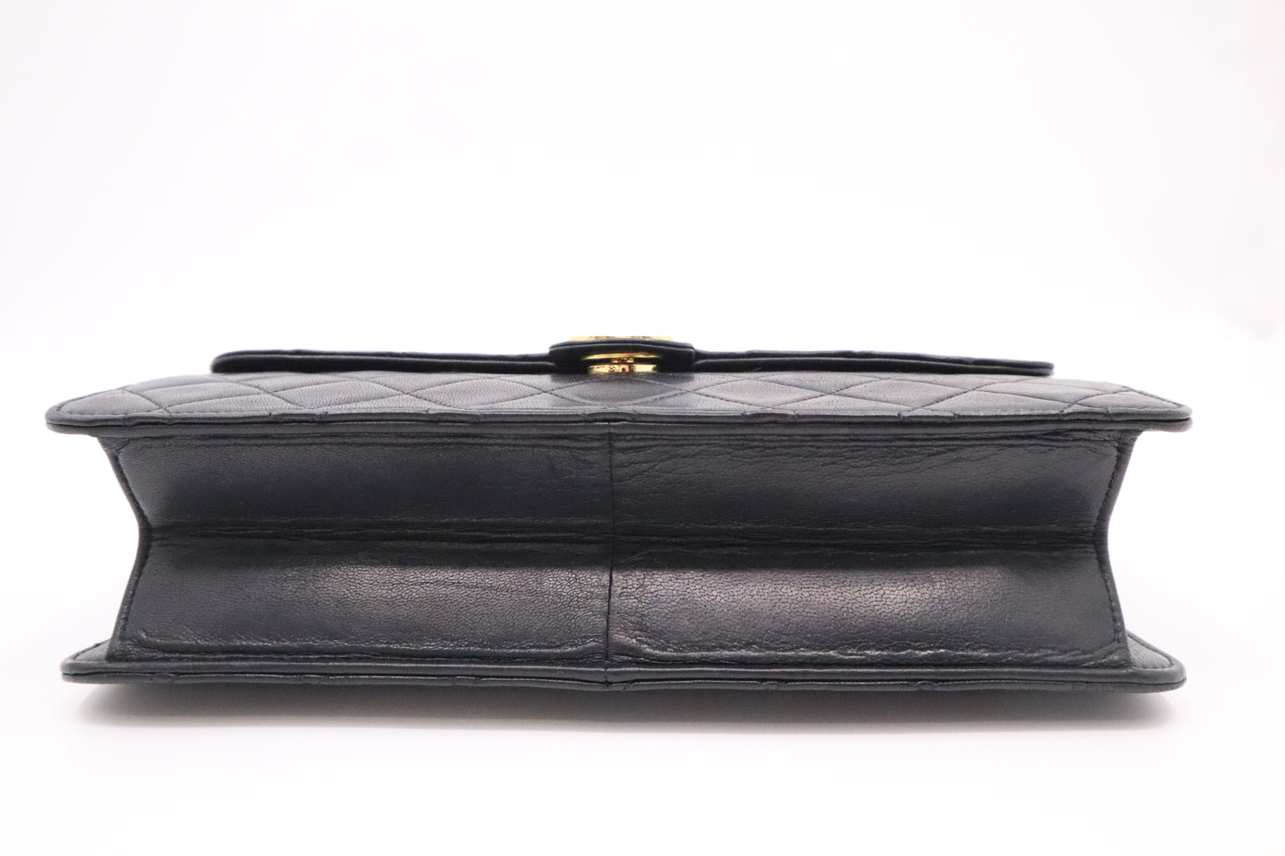 Chanel Medium Single Flap in Black Mattelassé Leather