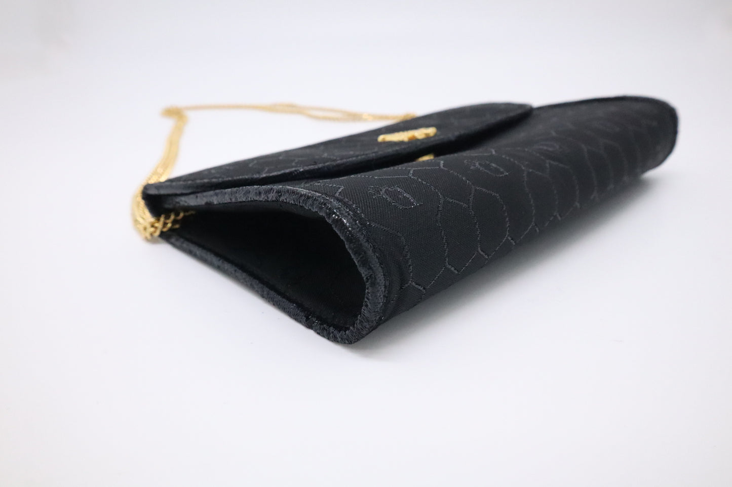 Dior Trotter Chain Shoulder Bag in Black Canvas