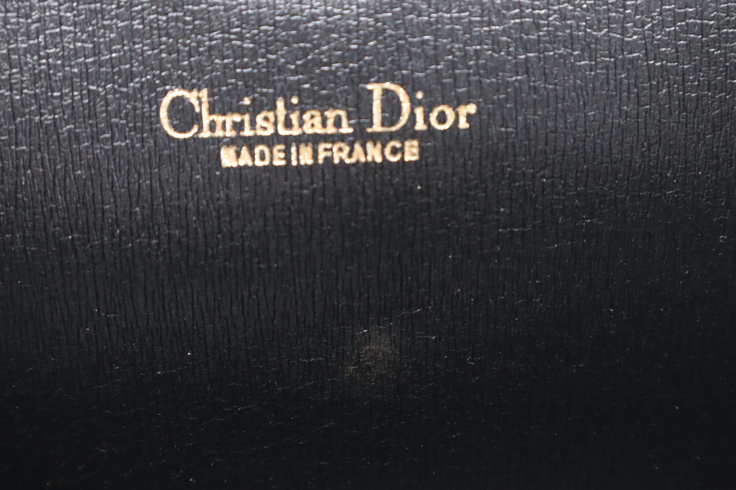Dior Trotter Chain Shoulder Bag in Black Canvas