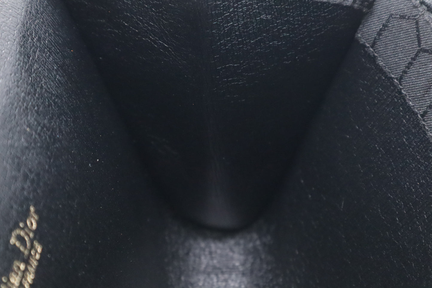 Dior Trotter Chain Shoulder Bag in Black Canvas