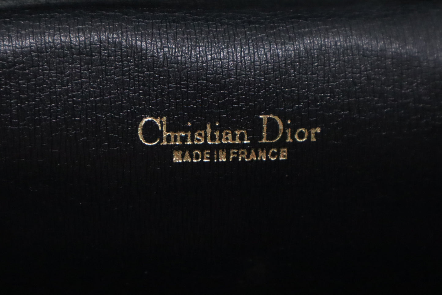 Dior Trotter Chain Shoulder Bag in Black Canvas