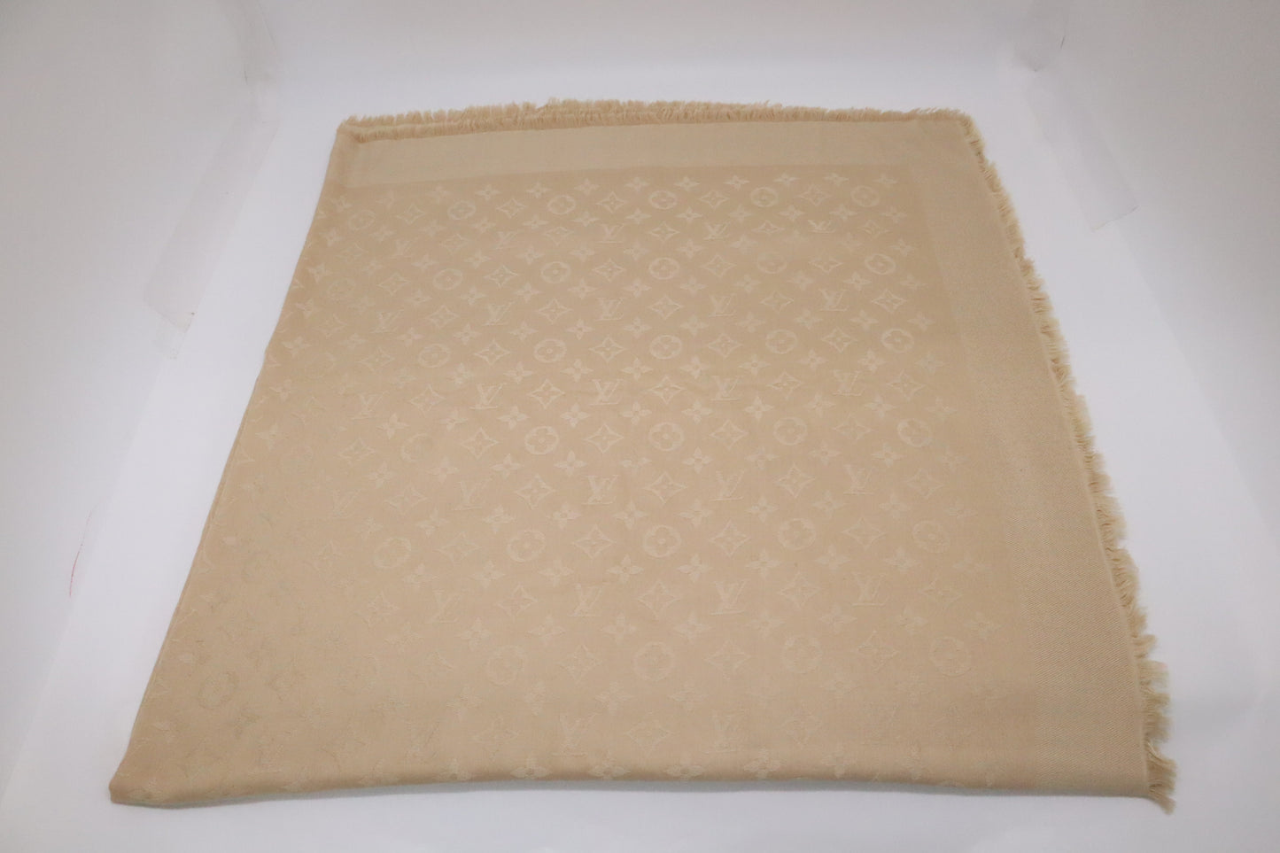 Louis Vuitton Scarf in Beige Monogram