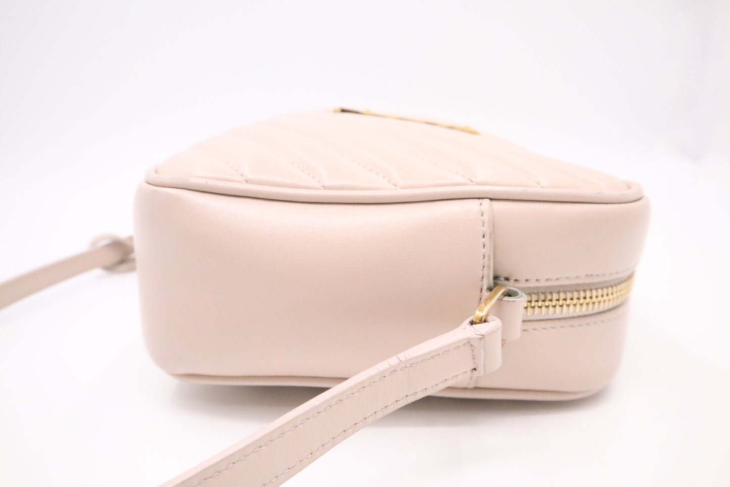 YSL Saint Laurent Lou Camera Bag in Nude Pink Leather