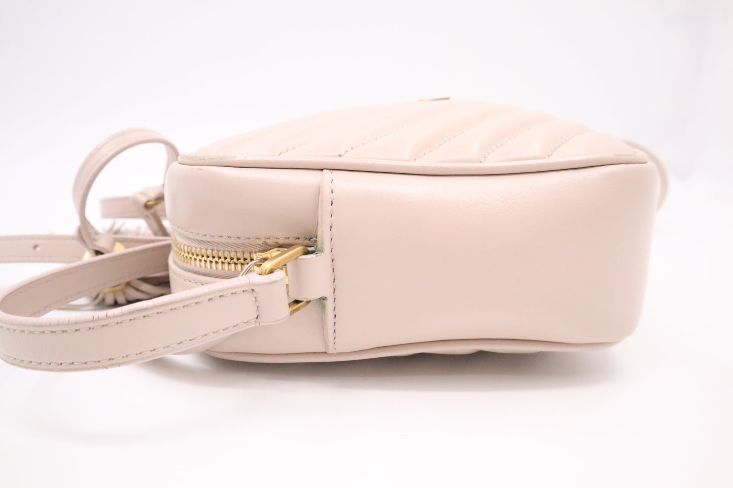 YSL Saint Laurent Lou Camera Bag in Nude Pink Leather