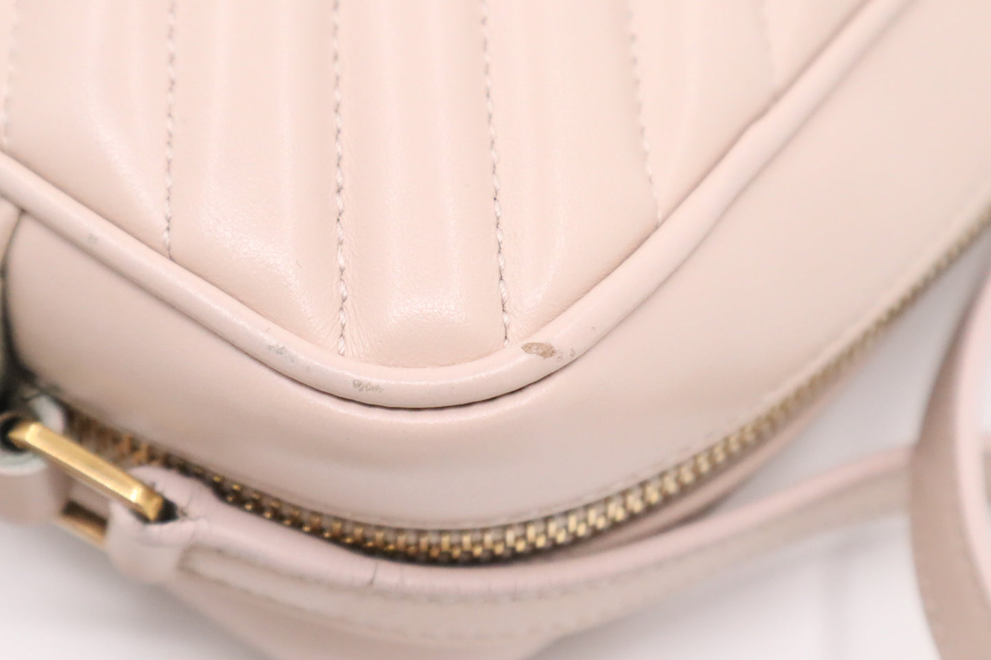 YSL Saint Laurent Lou Camera Bag in Nude Pink Leather
