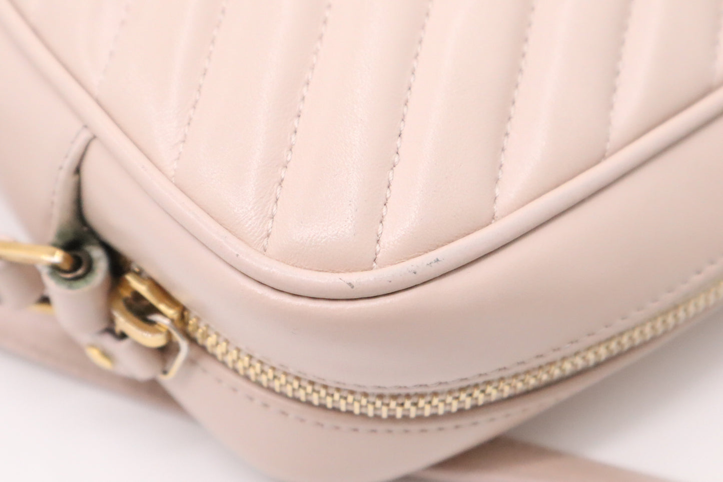 YSL Saint Laurent Lou Camera Bag in Nude Pink Leather