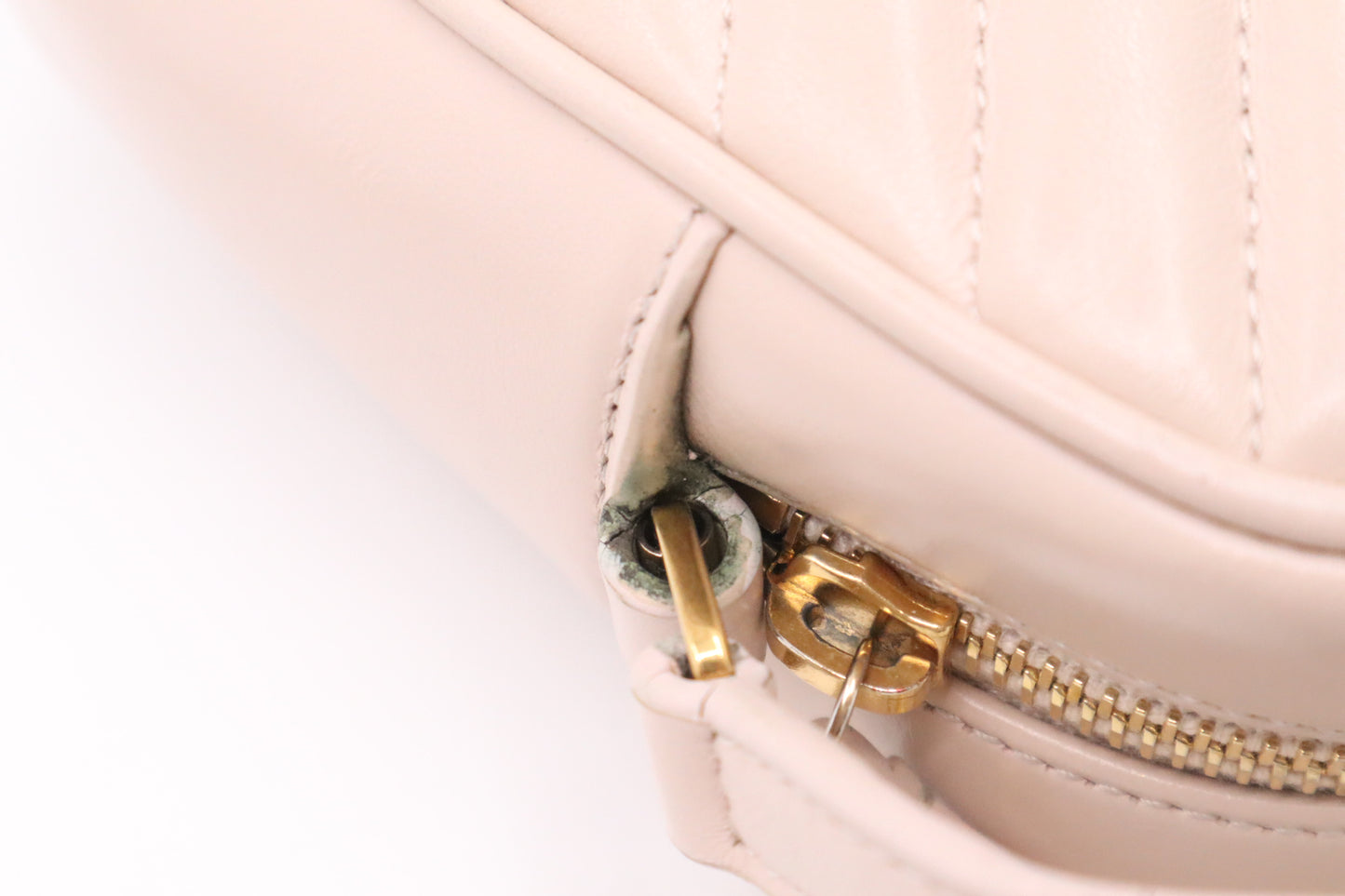 YSL Saint Laurent Lou Camera Bag in Nude Pink Leather