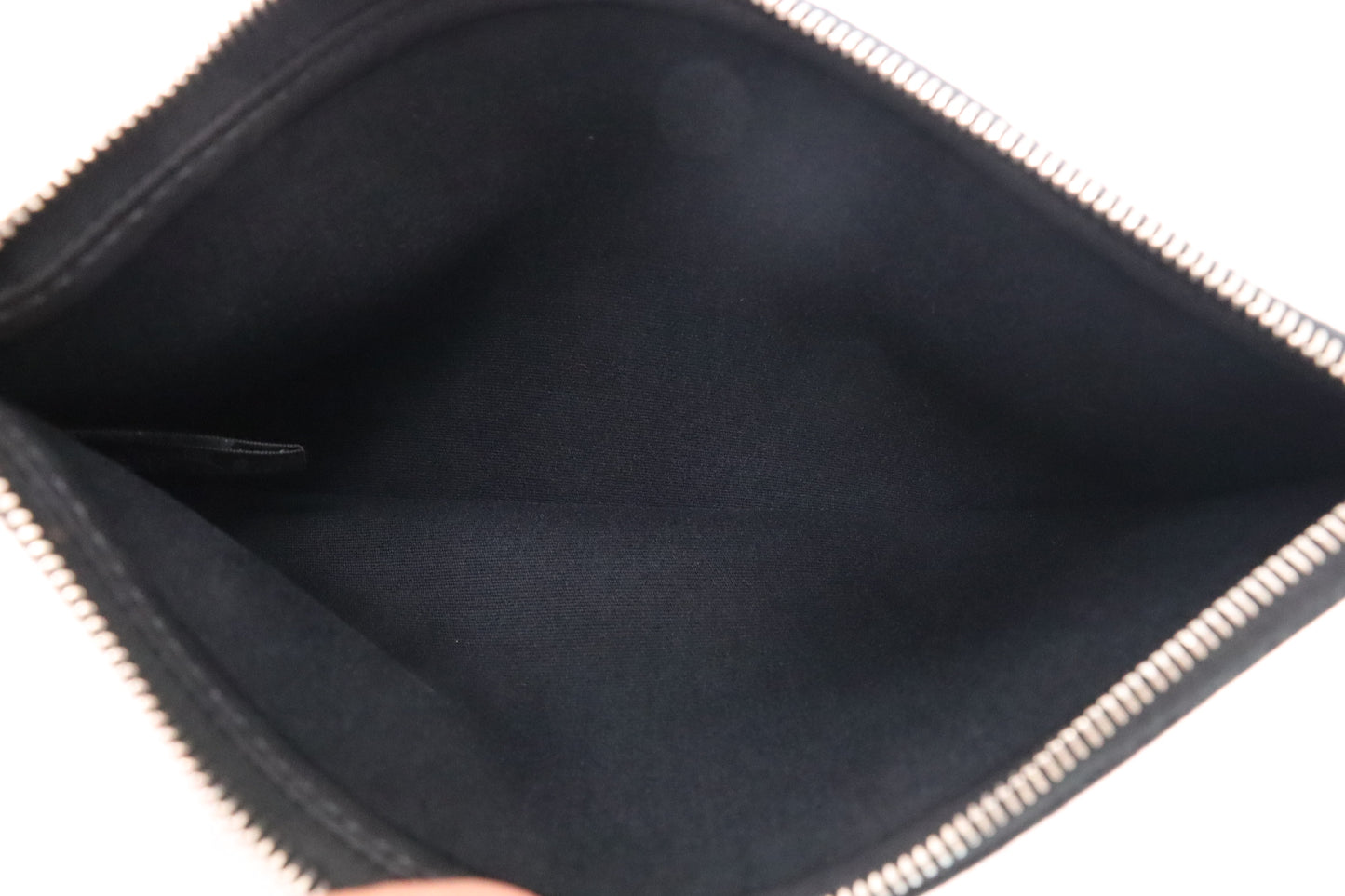 Hermes Herbag Zip 39 in Black Canvas & Brown Leather