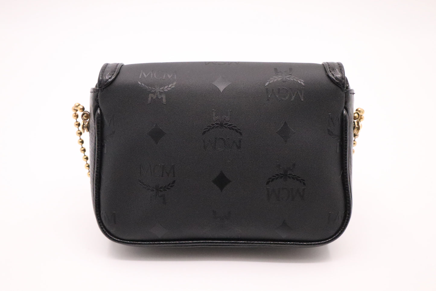 MCM Mini Crossbody Bag in Black Canvas