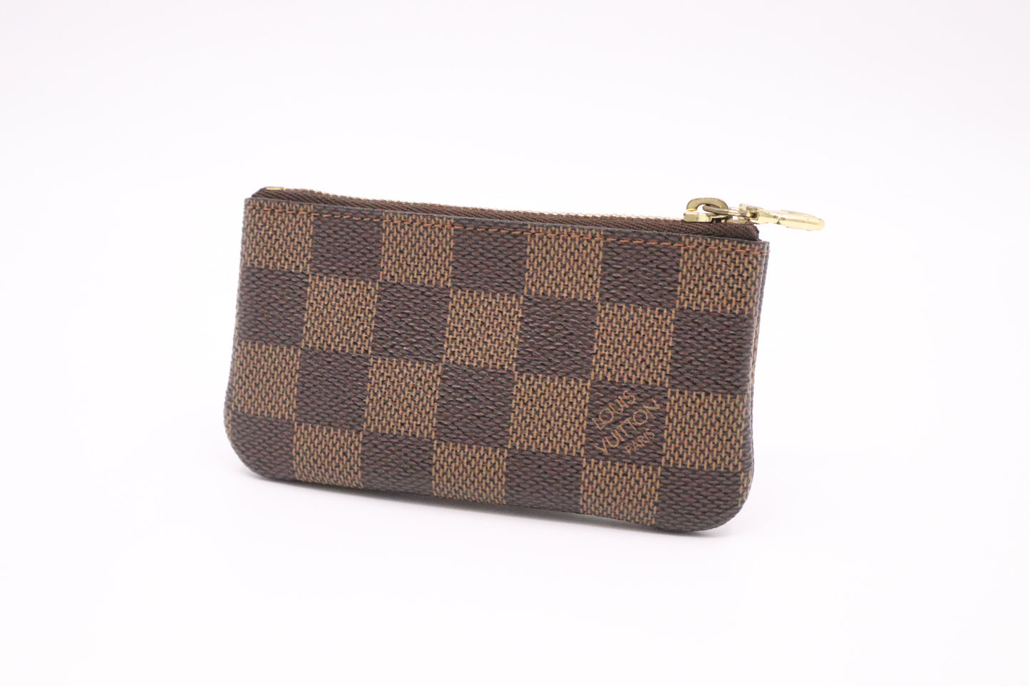 Louis Vuitton Pochette Cles in Damier Ebene Canvas
