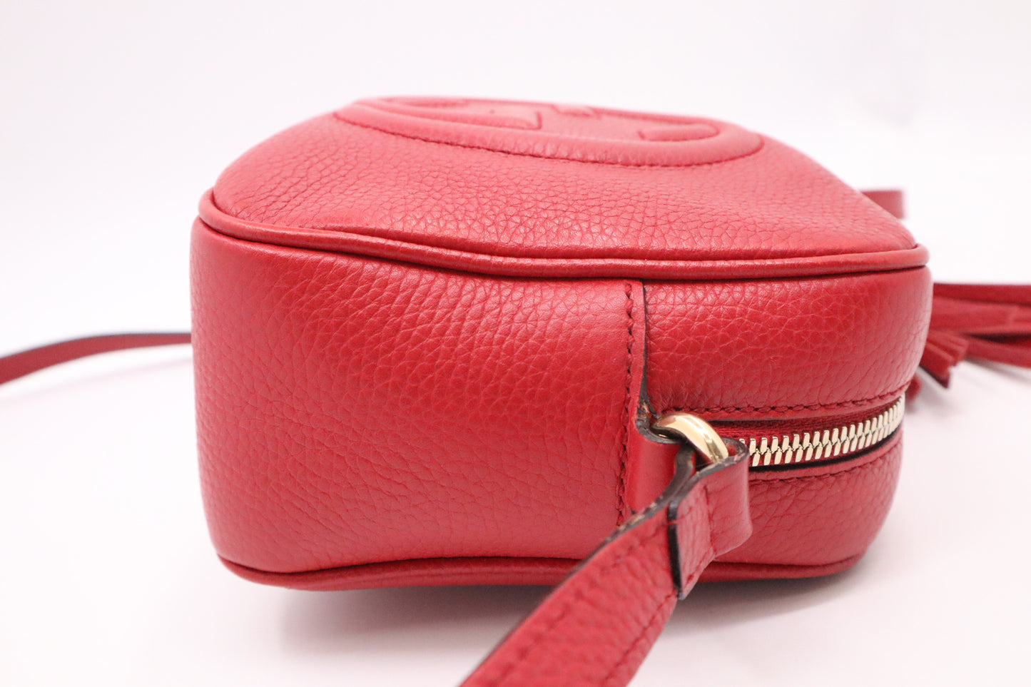 Gucci Soho Disco Crossbody Bag in Red Leather