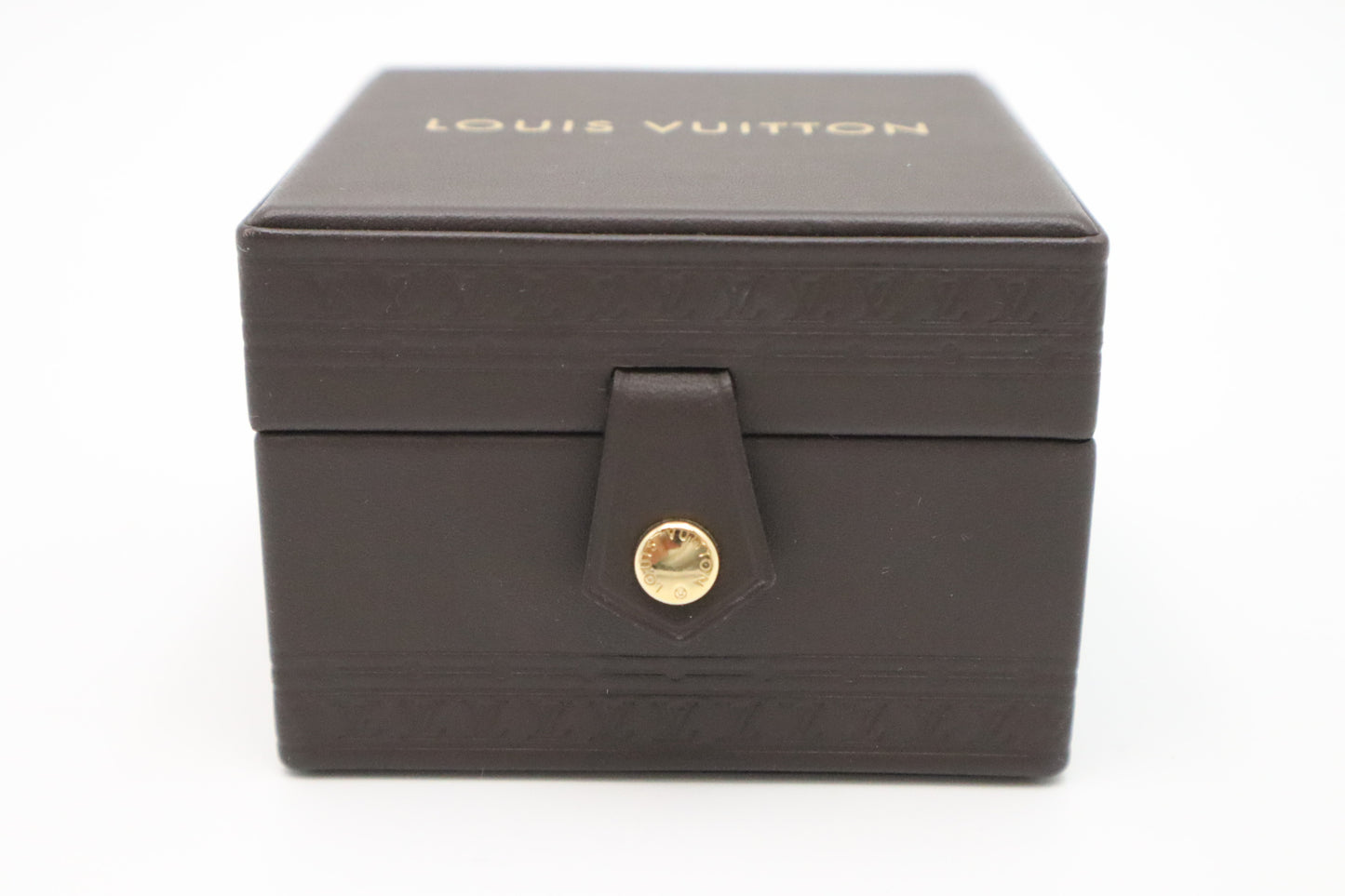 Louis Vuitton Jewelry Box in Brown Leather